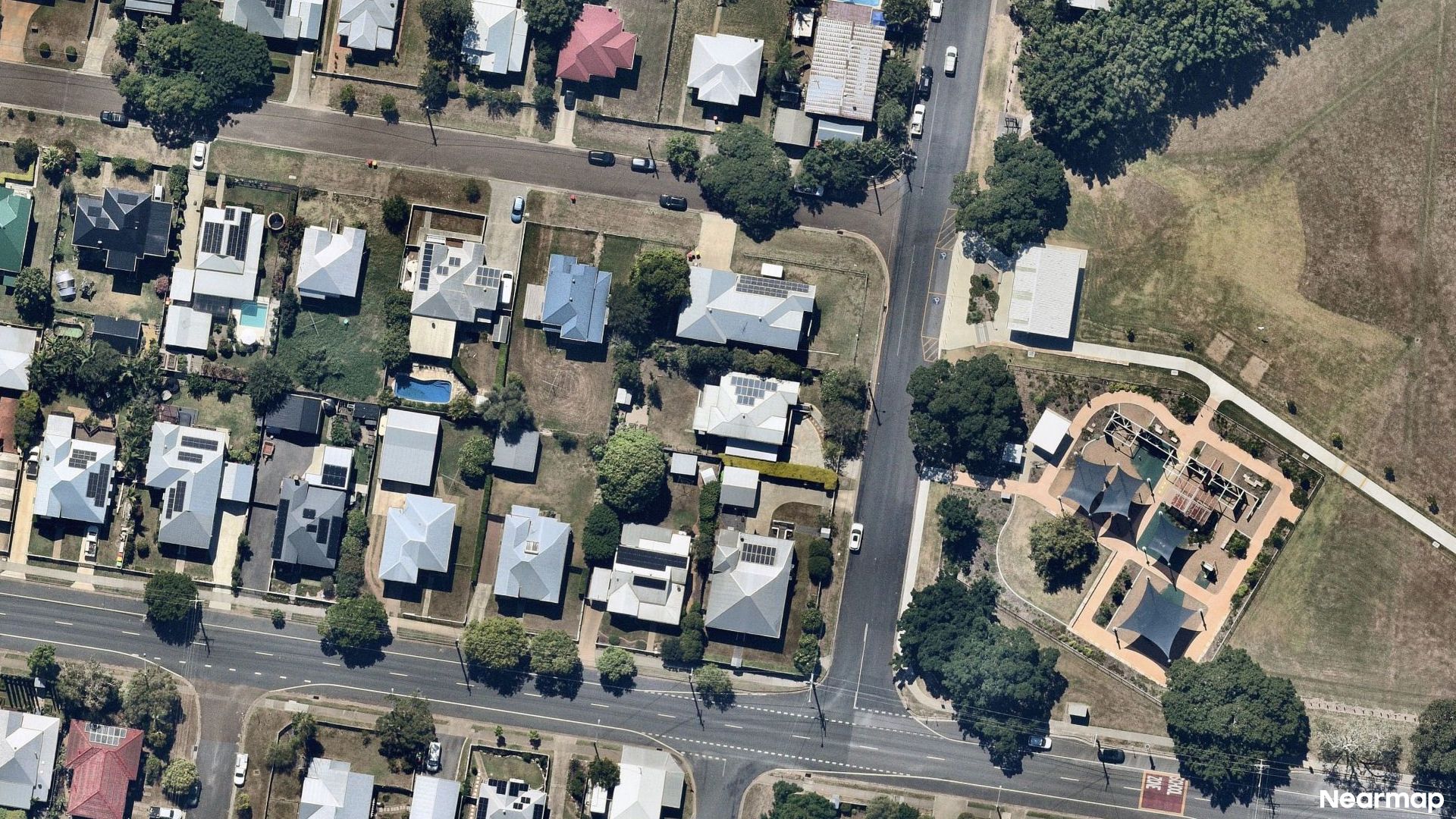Vertical aerial view