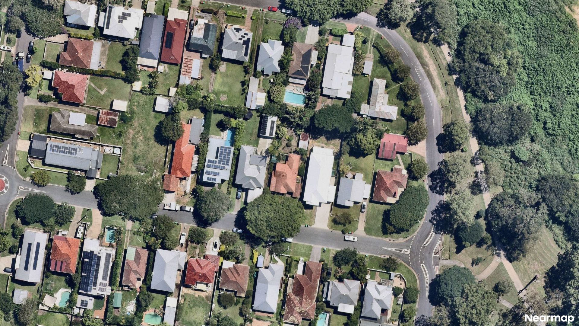 Vertical aerial view