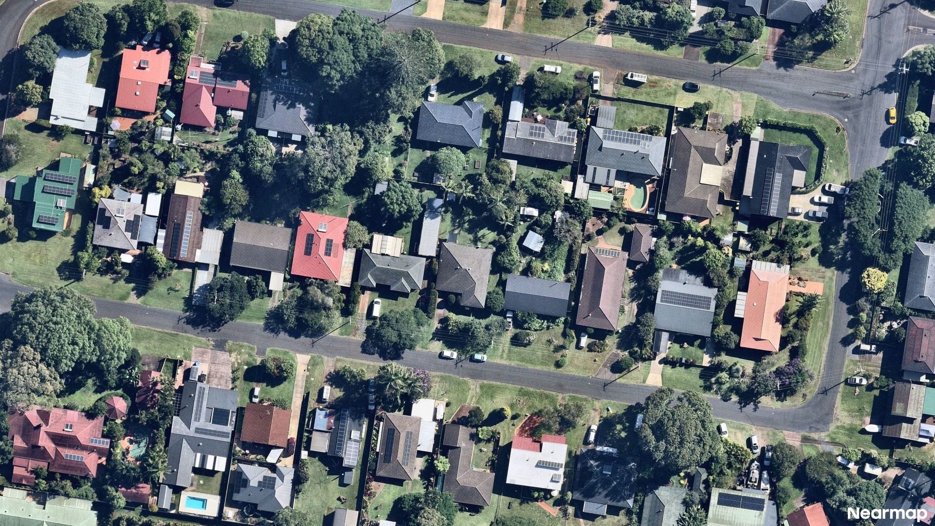 Vertical aerial view