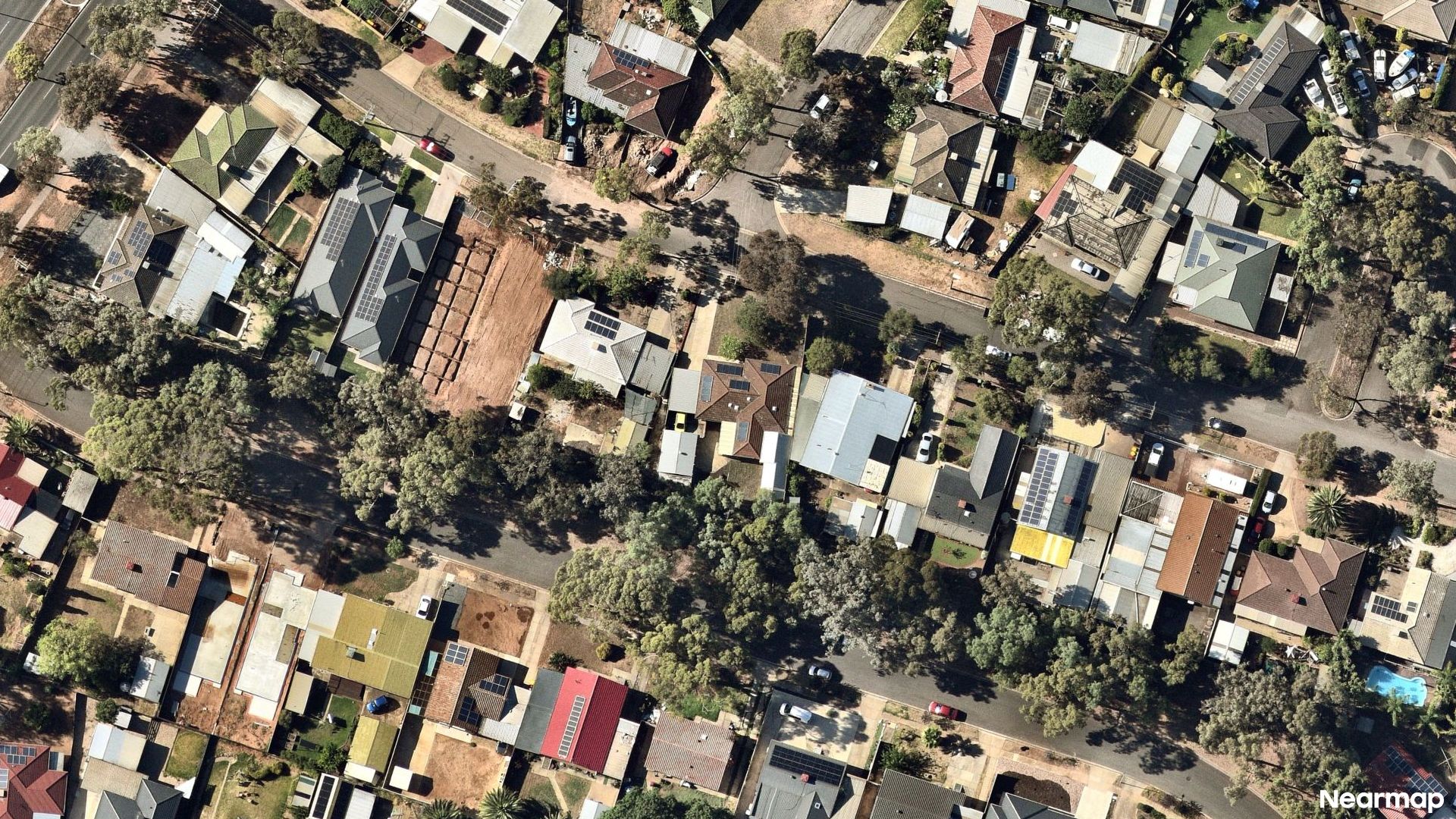 Vertical aerial view