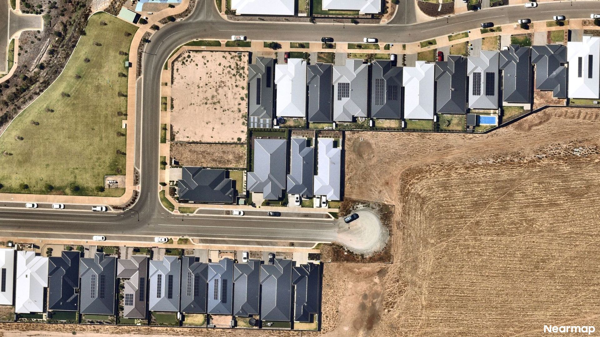 Vertical aerial view
