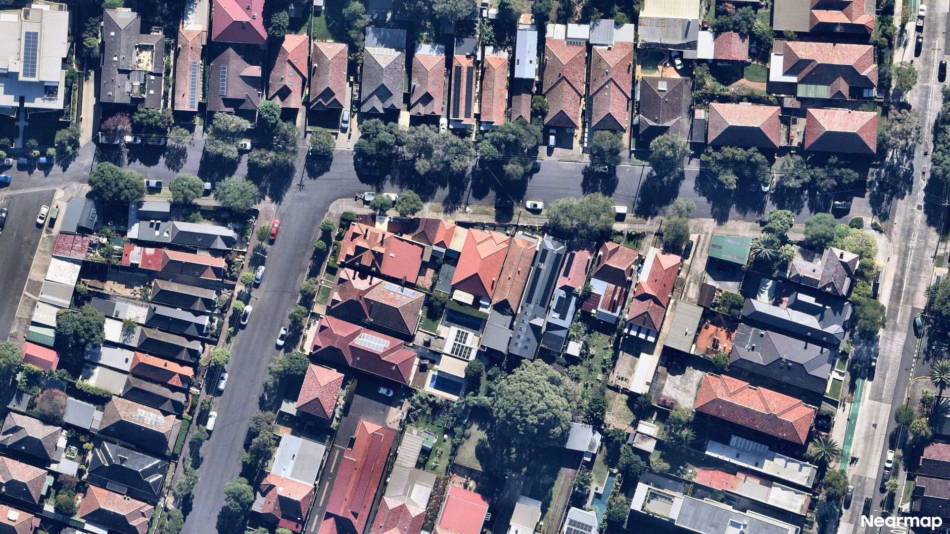 Vertical aerial view