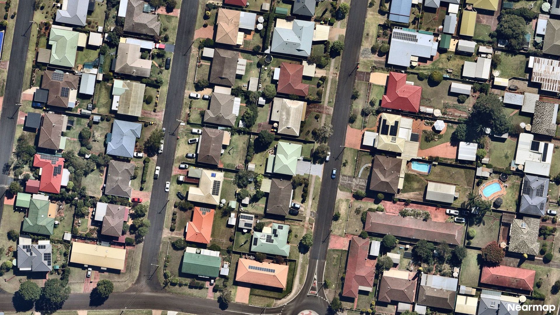 Vertical aerial view