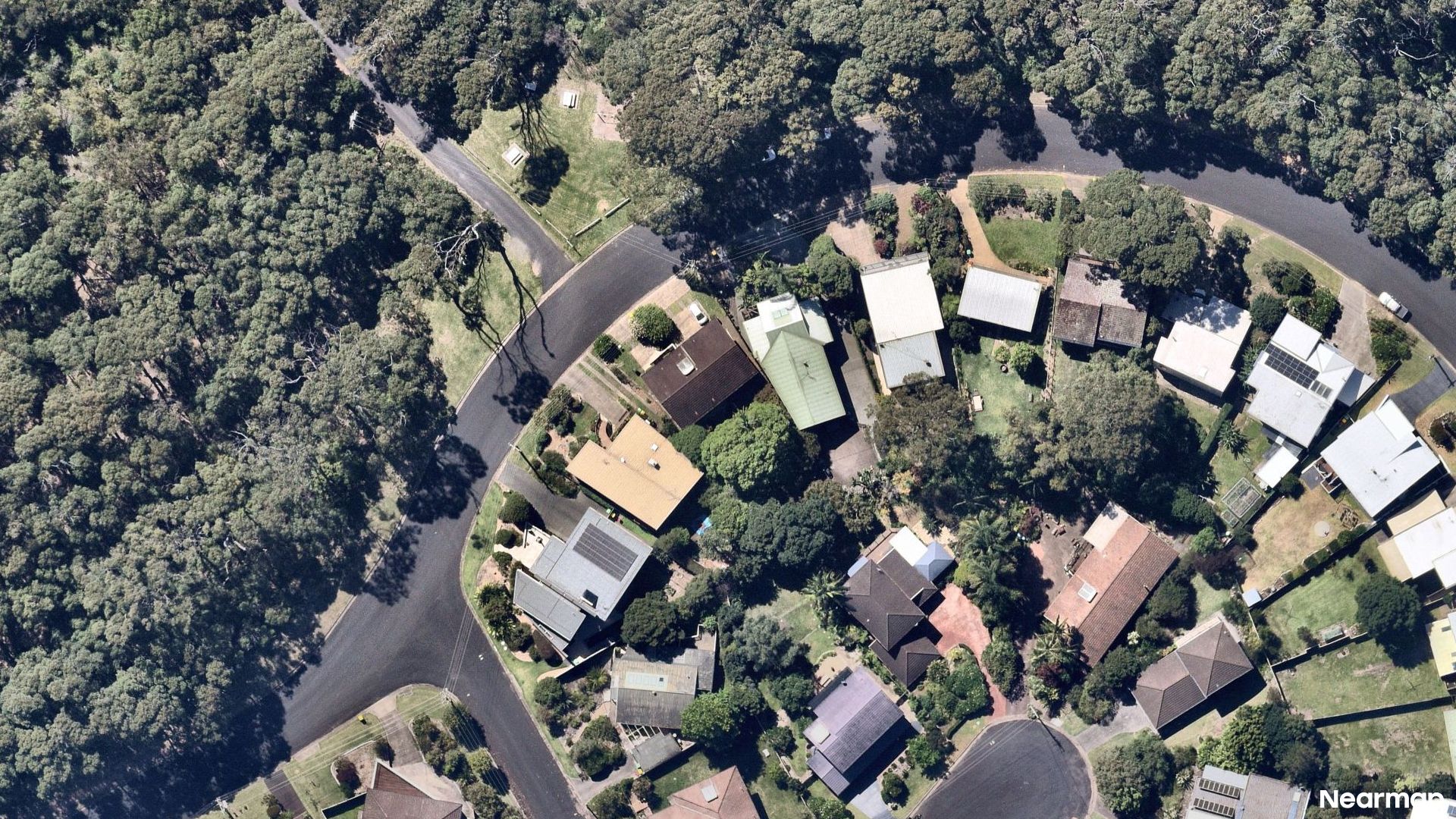 Vertical aerial view