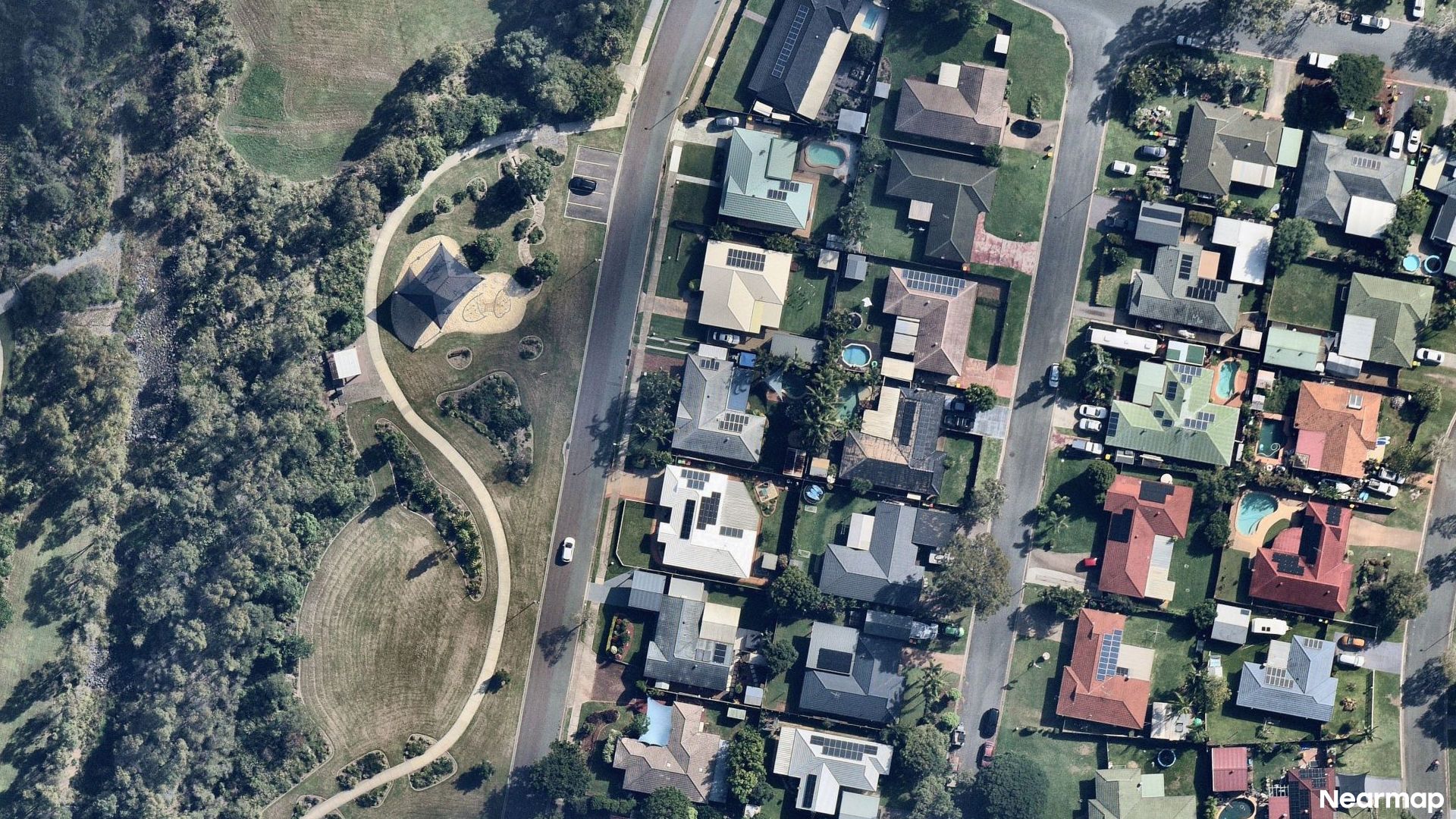 Vertical aerial view