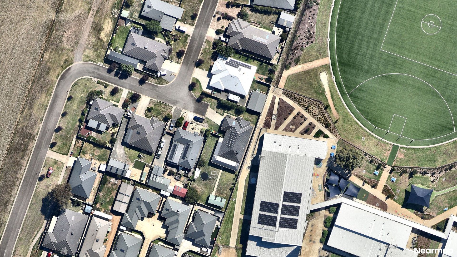 Vertical aerial view