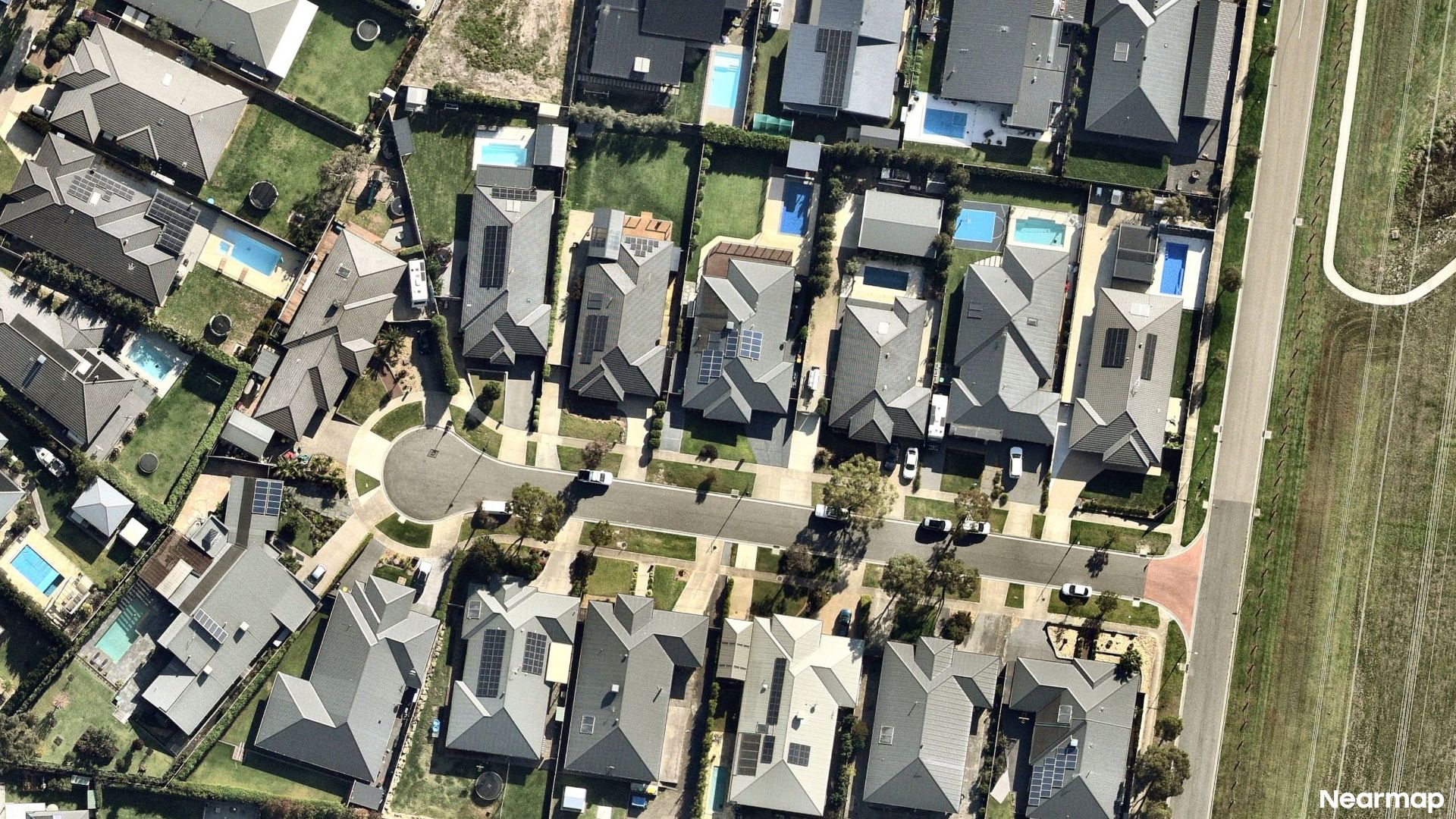 Vertical aerial view