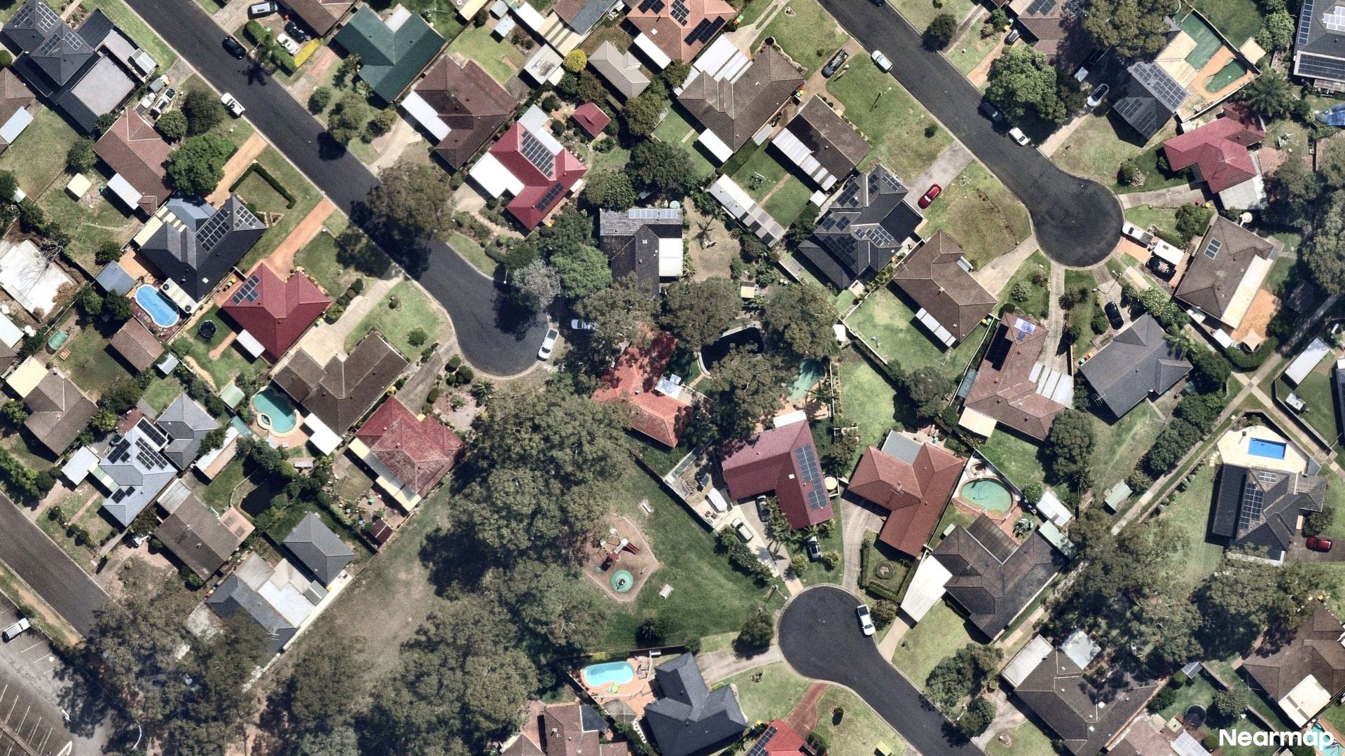 Vertical aerial view