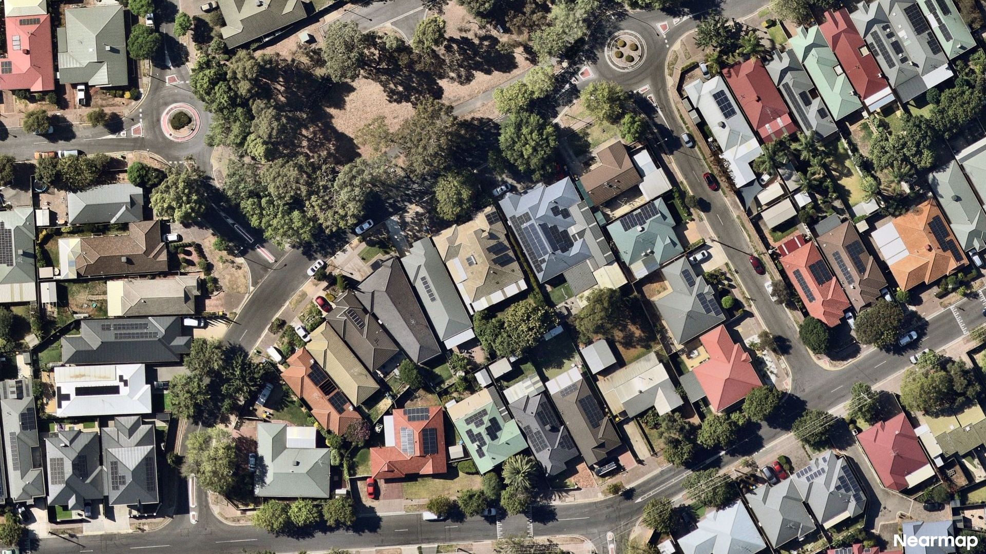 Vertical aerial view