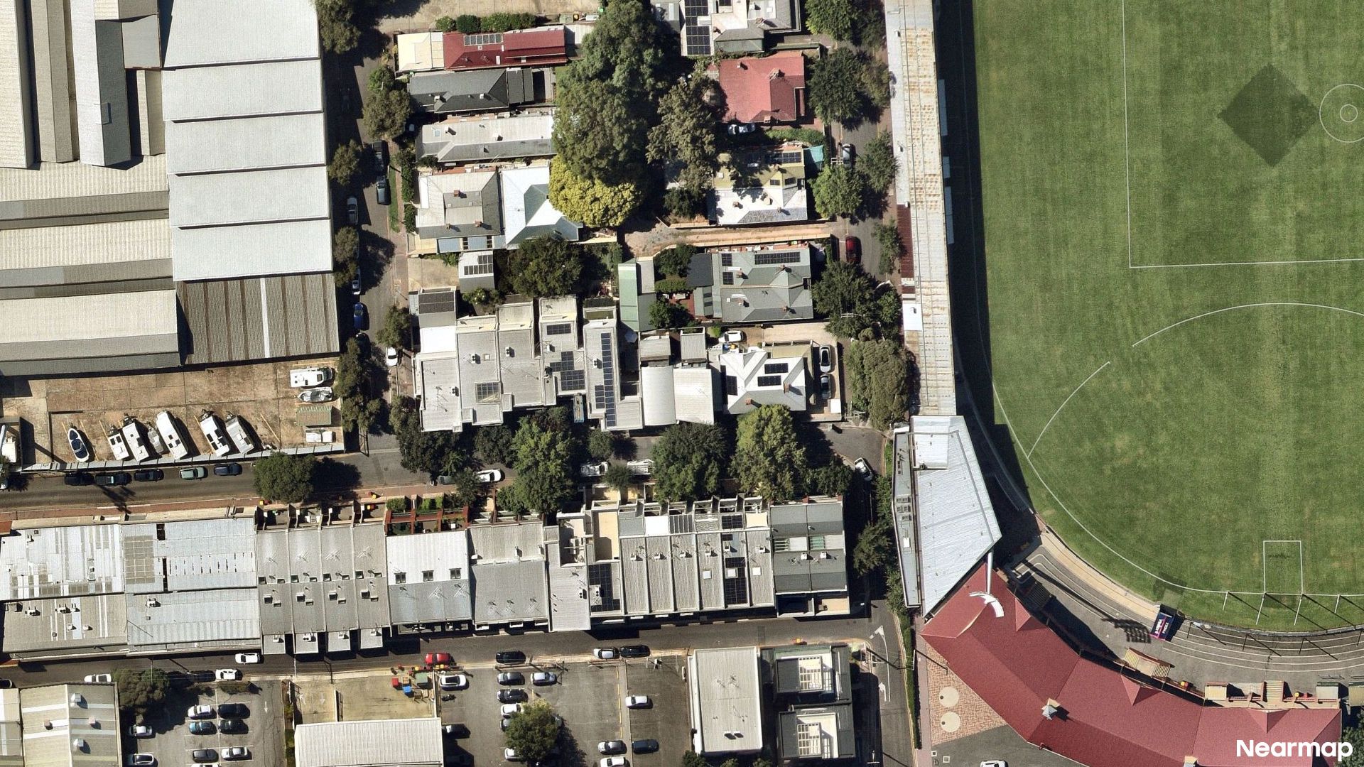 Vertical aerial view