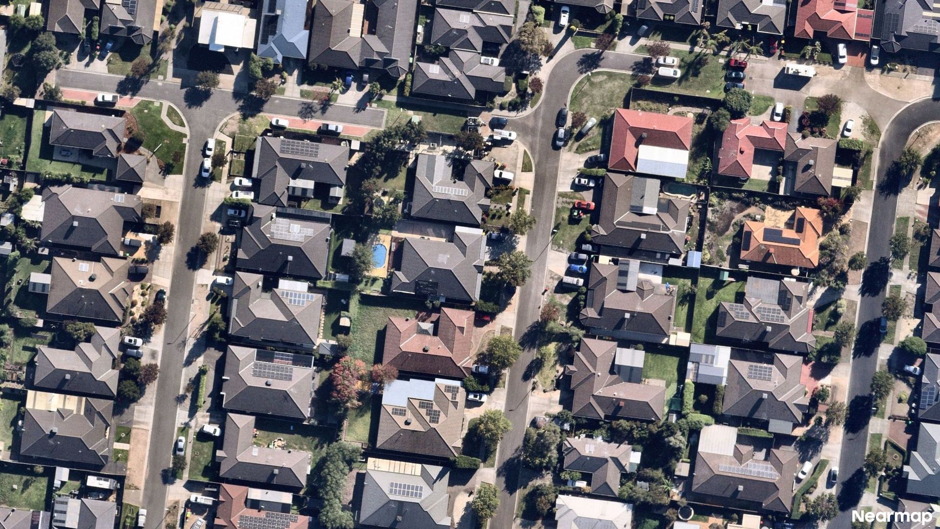 Vertical aerial view