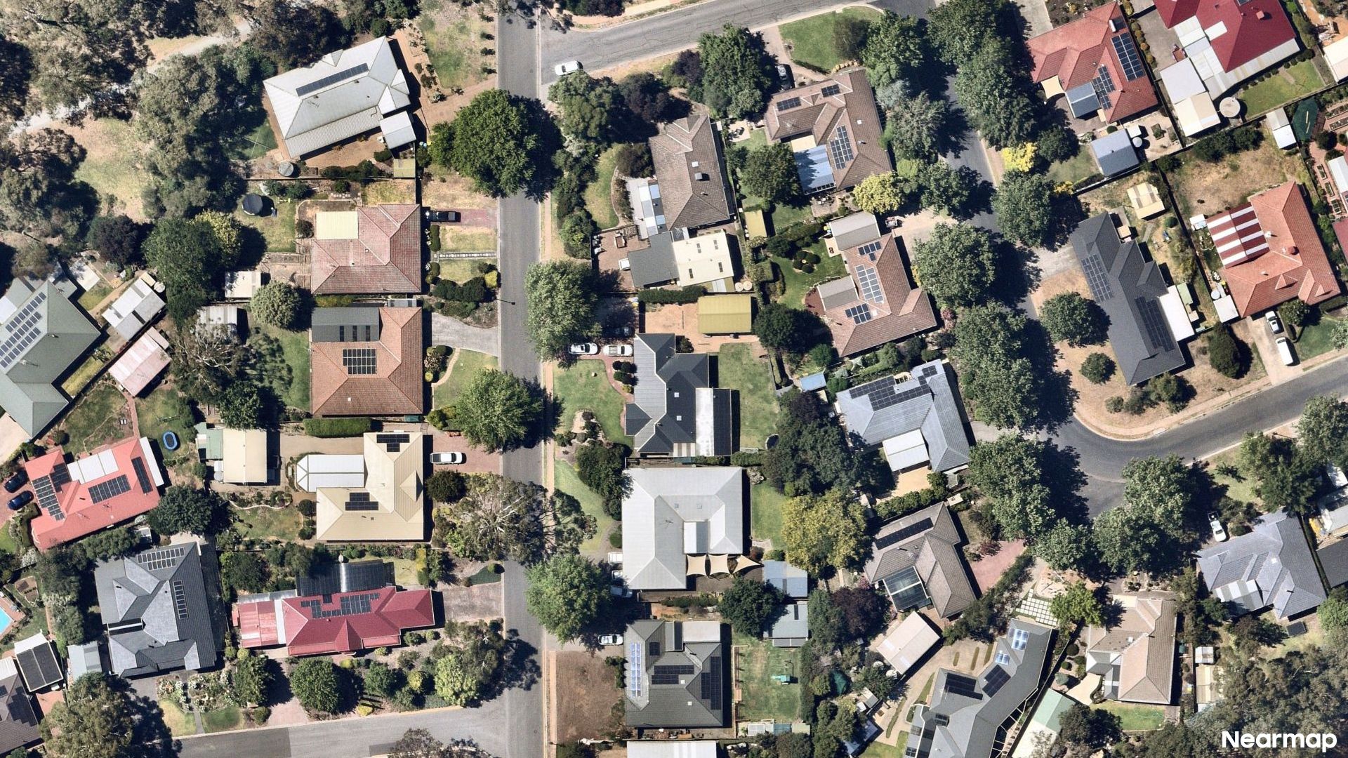 Vertical aerial view