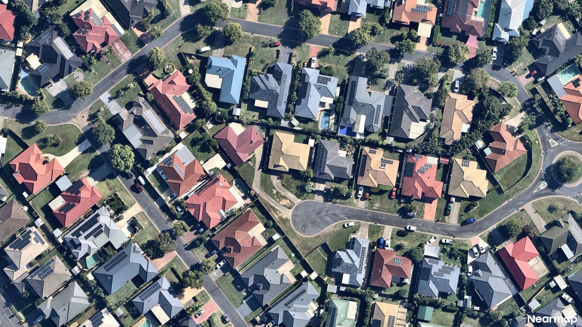 Vertical aerial view