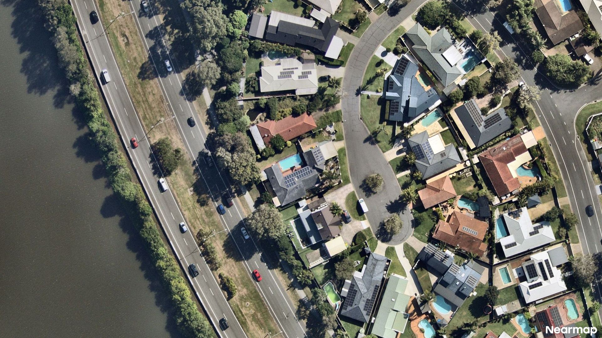 Vertical aerial view