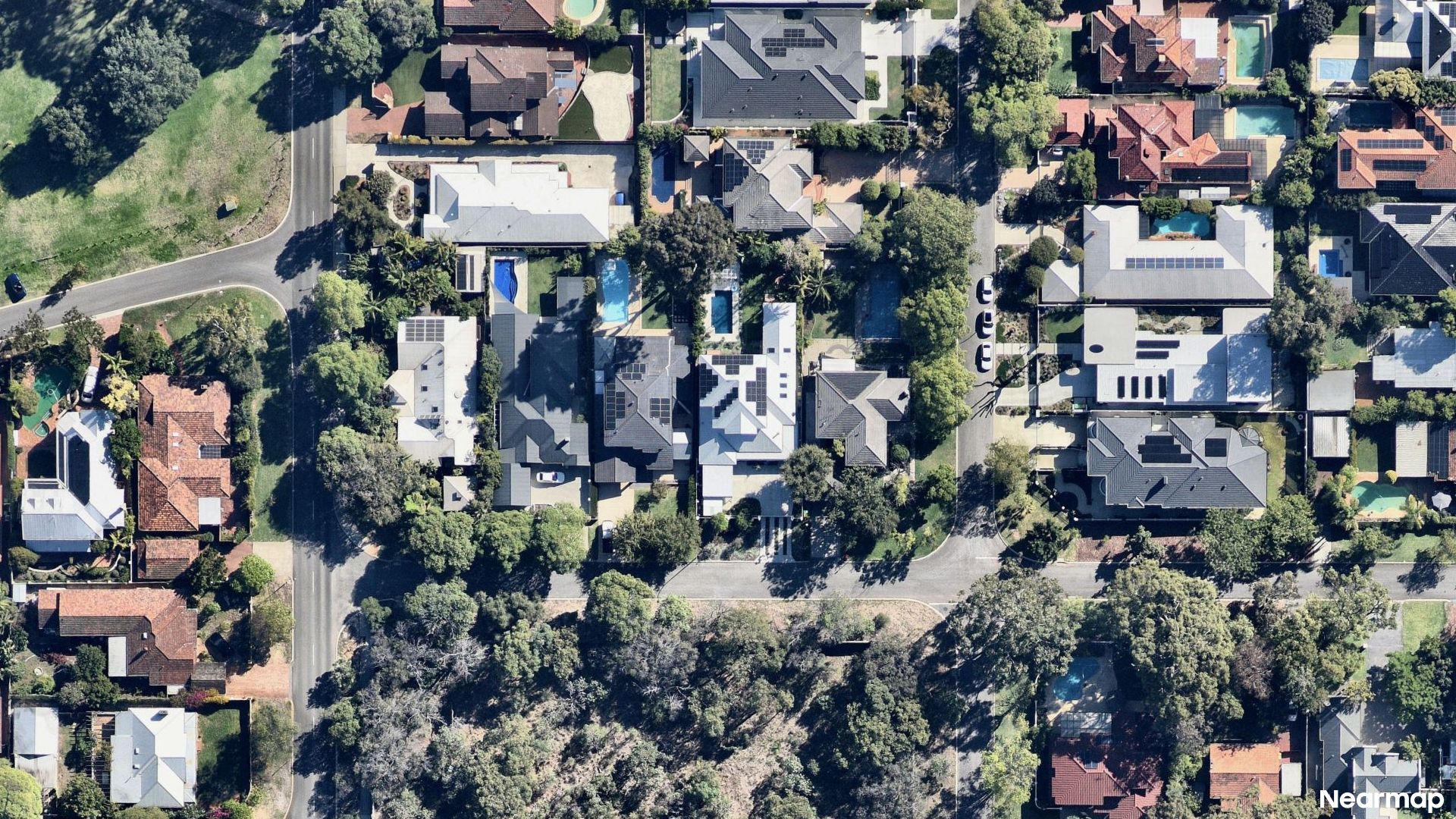 Vertical aerial view