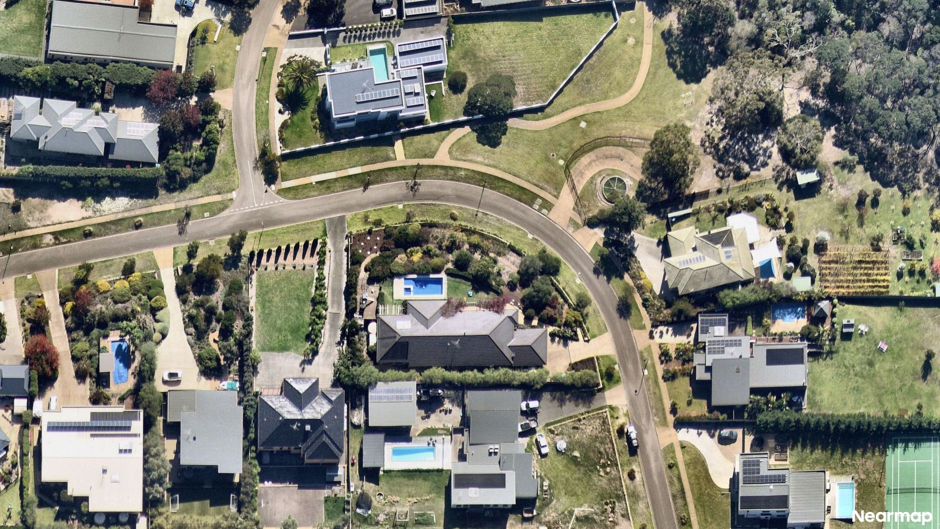 Vertical aerial view