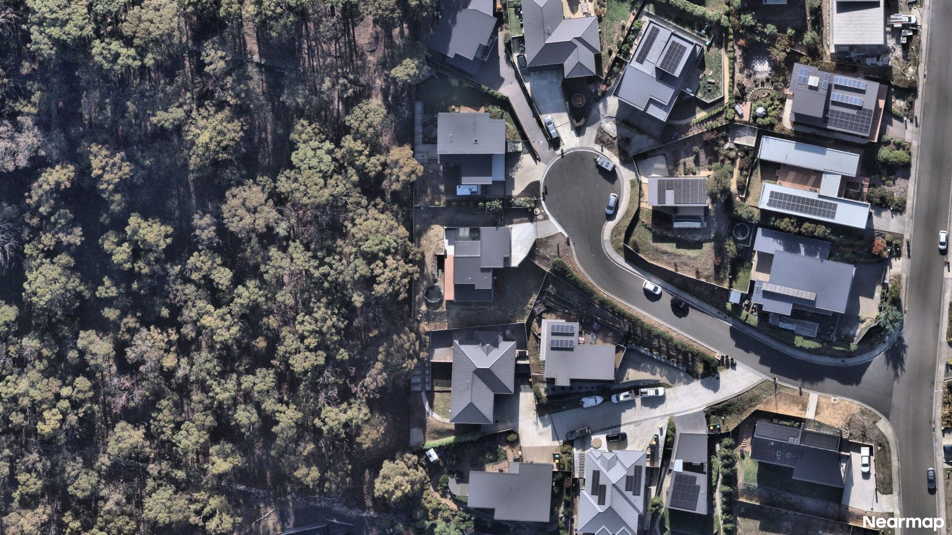 Vertical aerial view