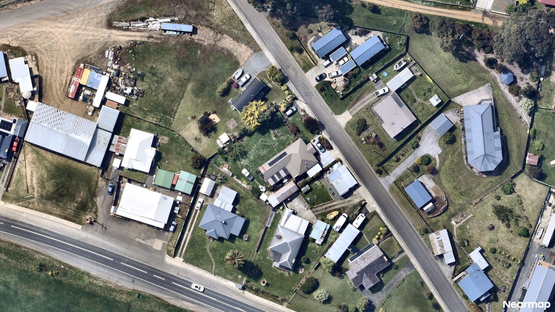 Vertical aerial view