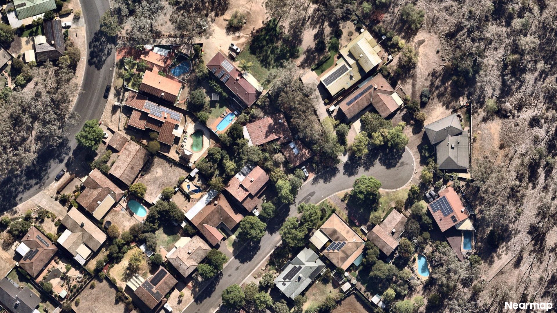 Vertical aerial view