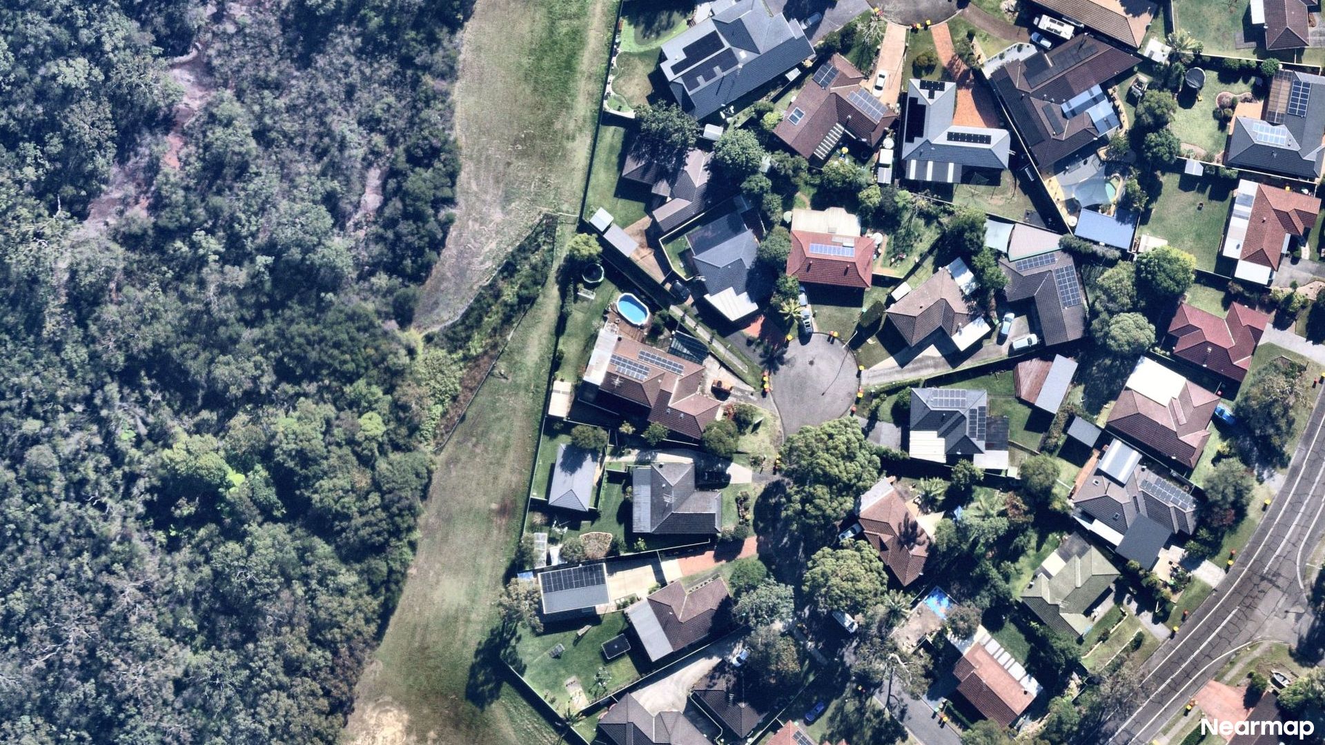 Vertical aerial view