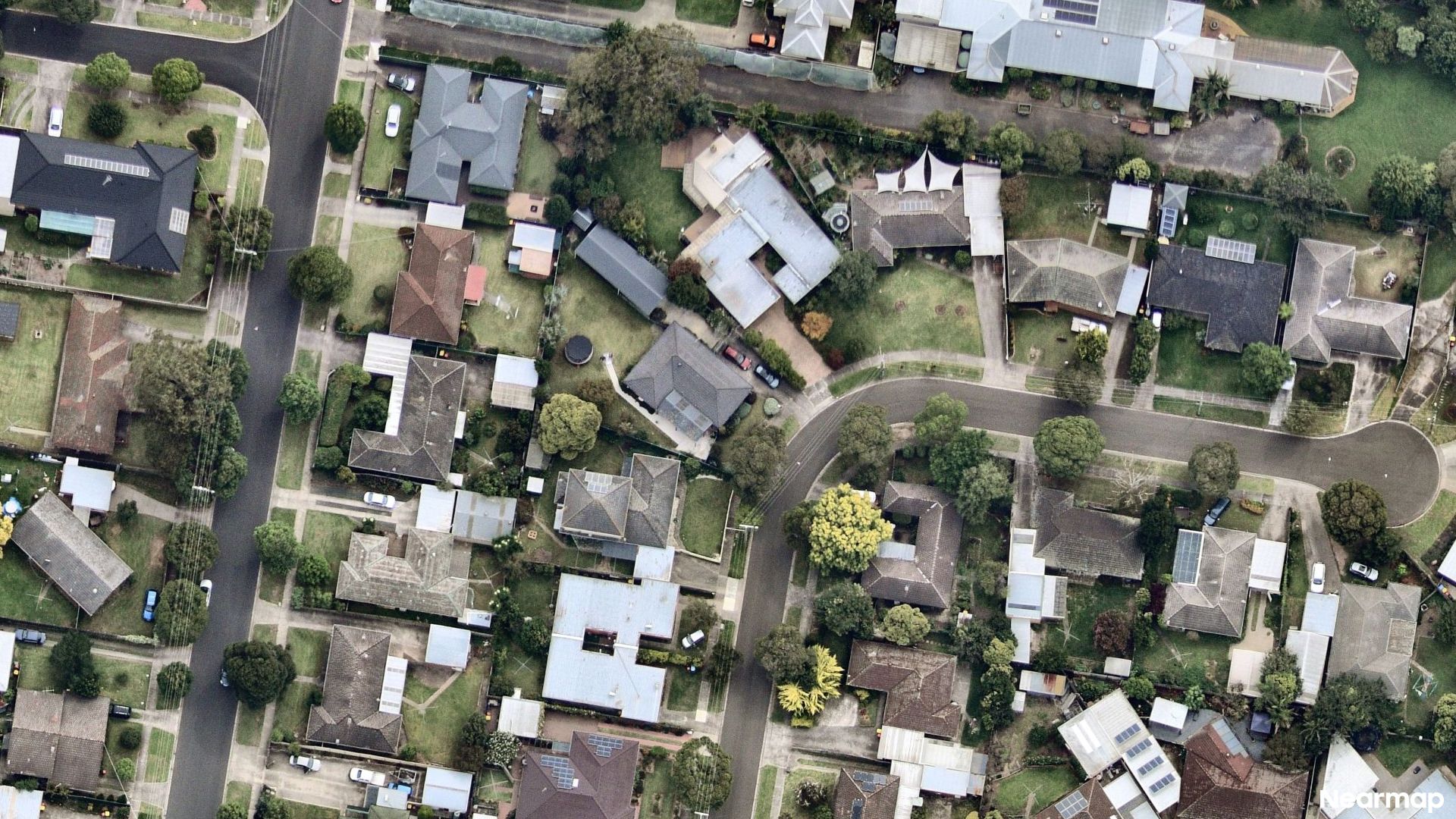 Vertical aerial view