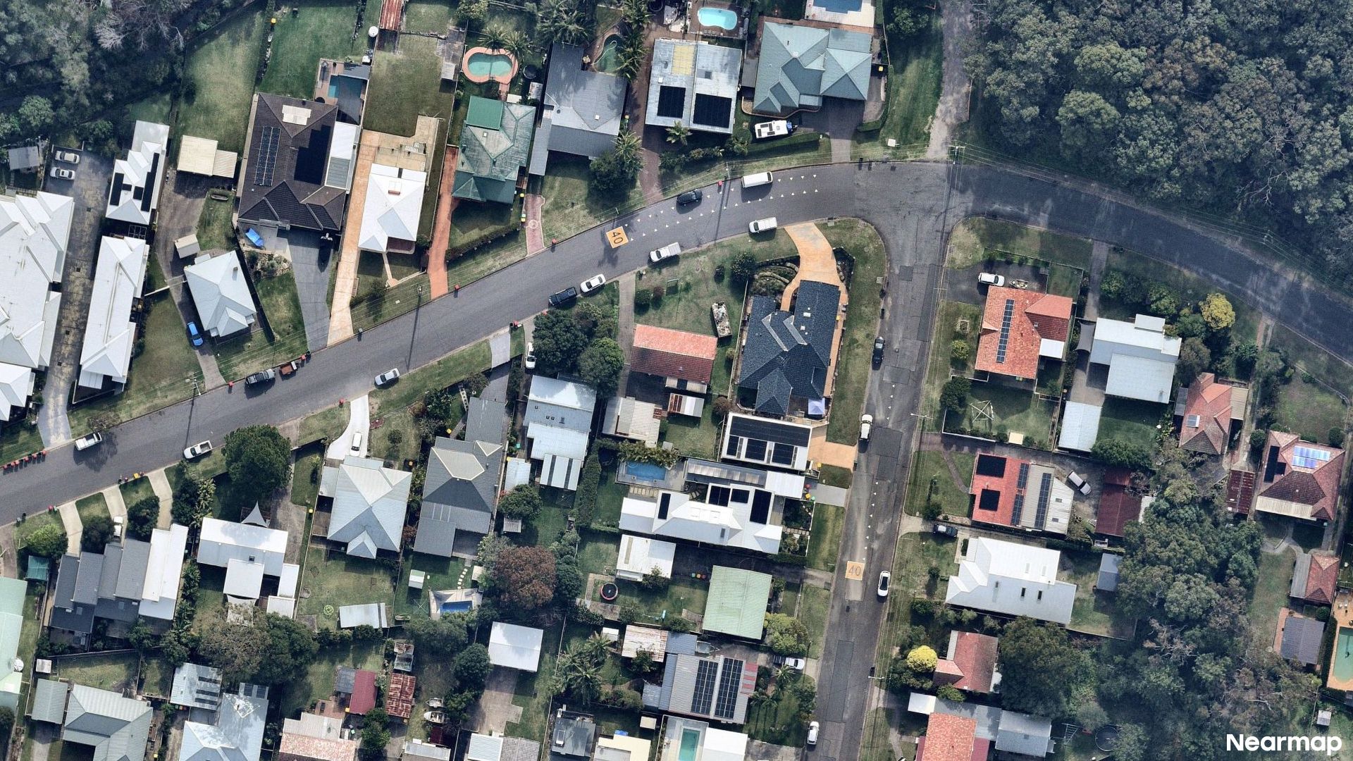 Vertical aerial view