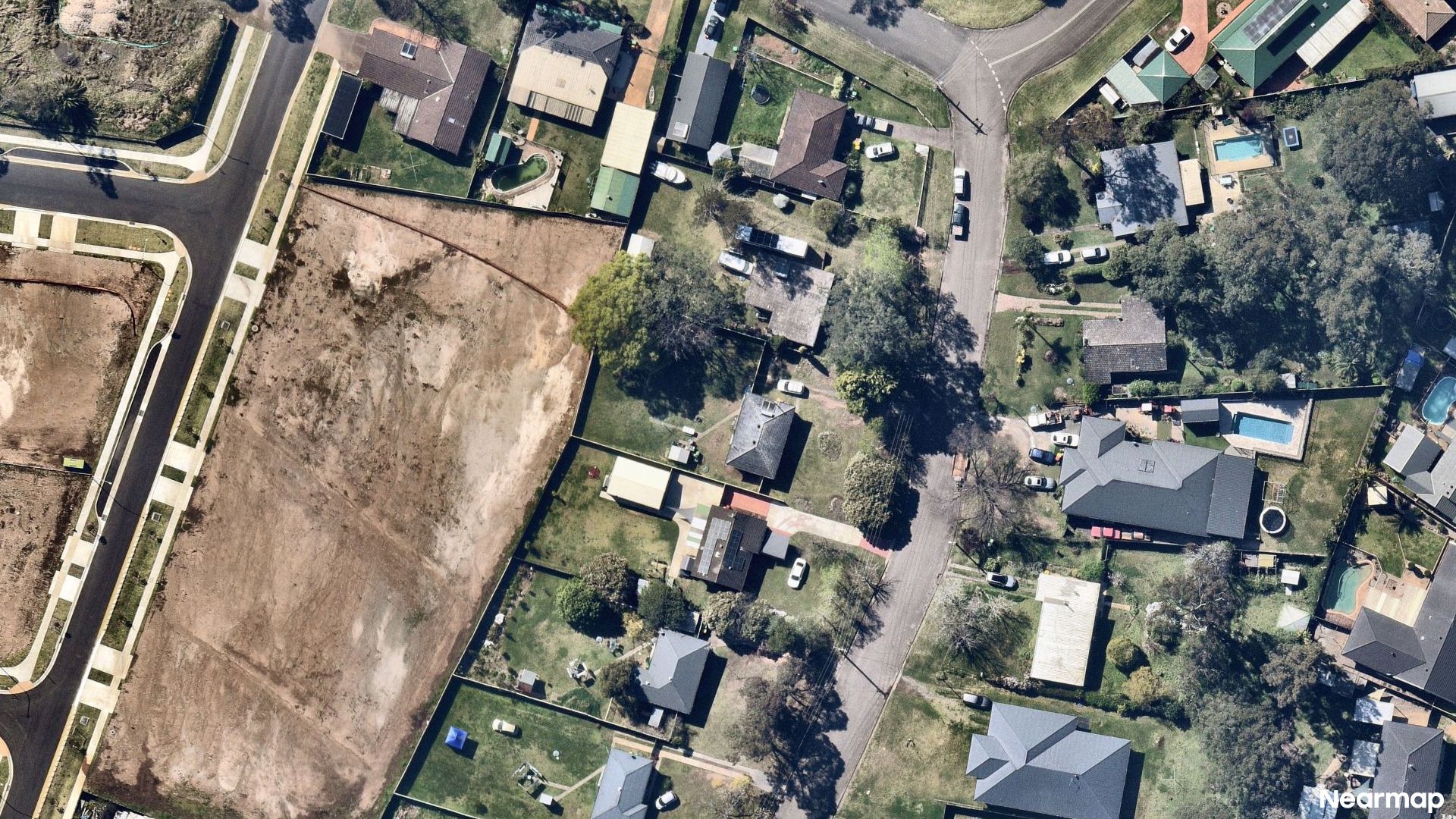 Vertical aerial view