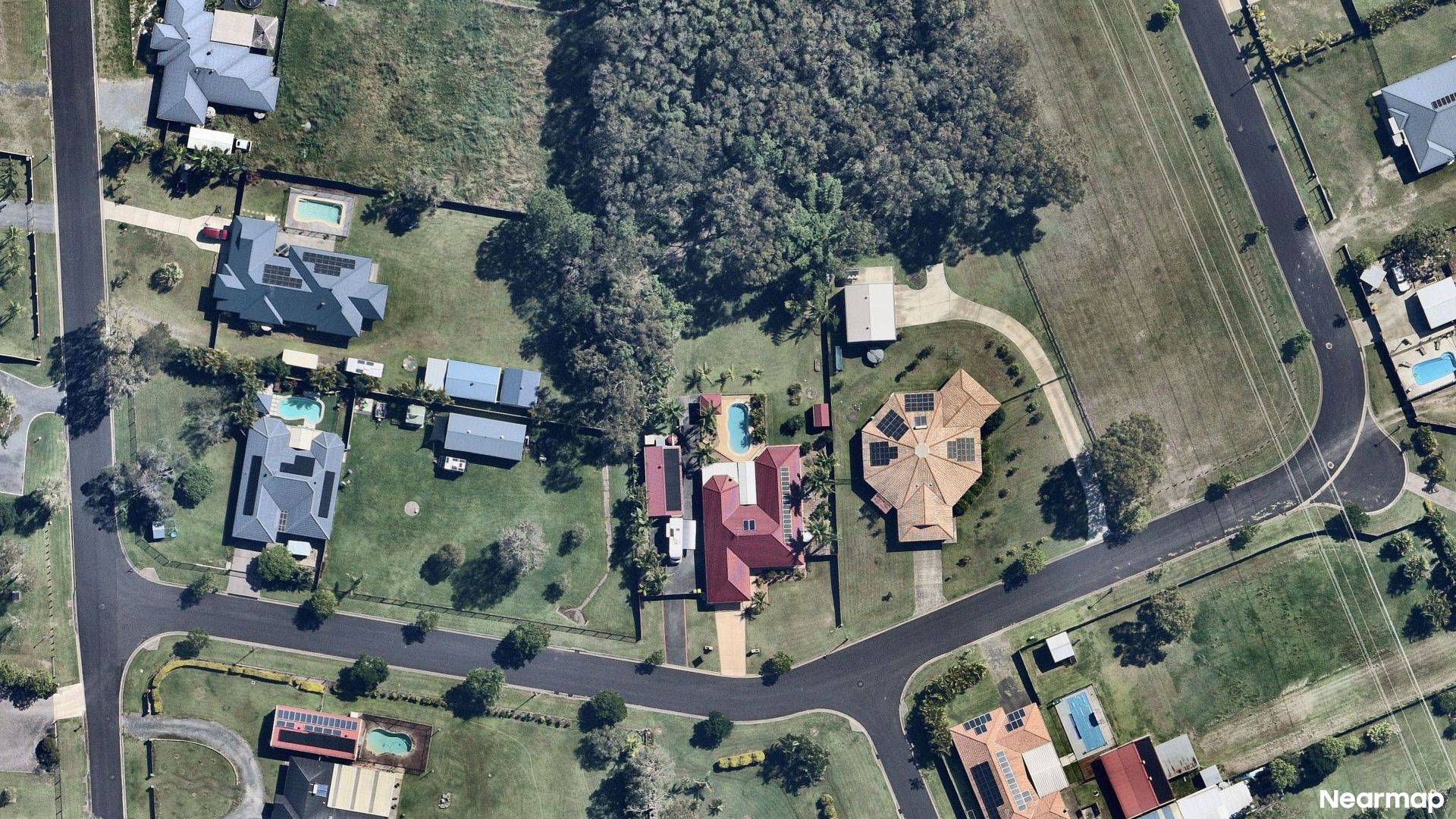 Vertical aerial view