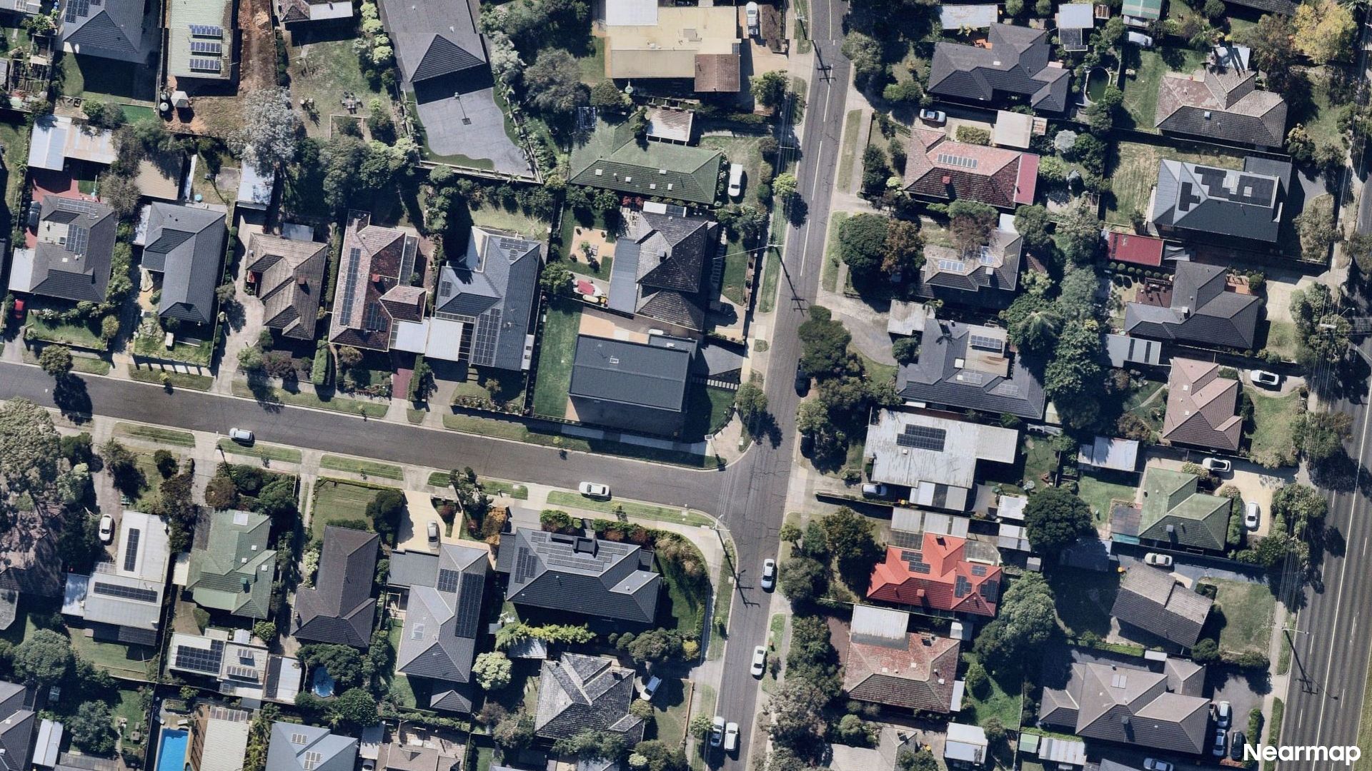 Vertical aerial view