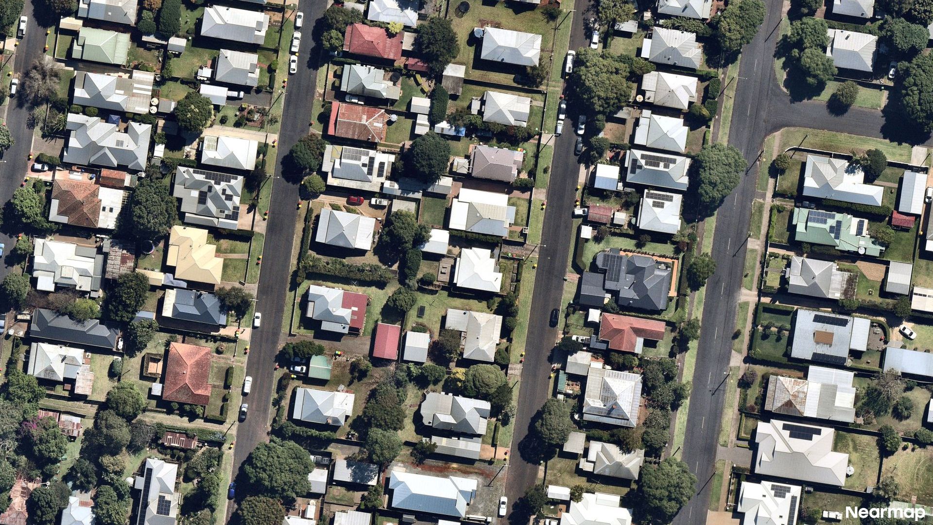 Vertical aerial view