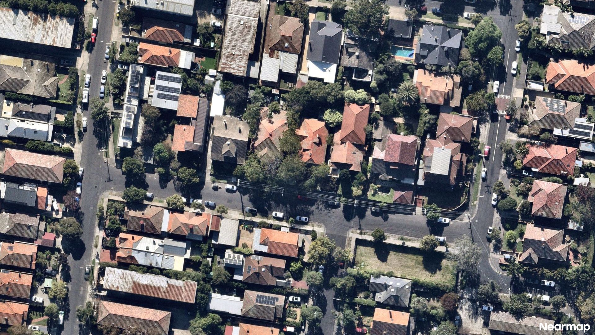 Vertical aerial view