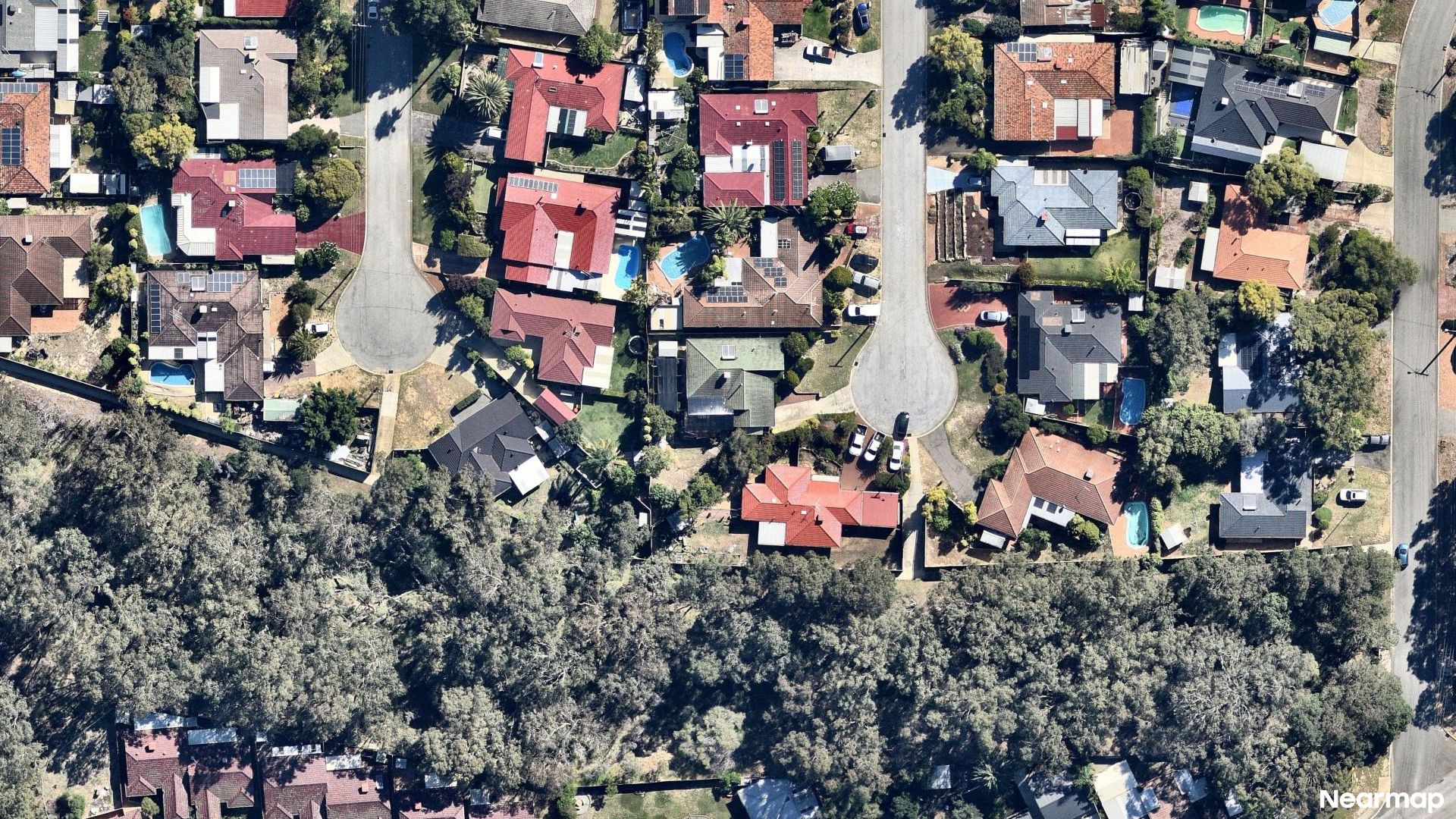 Vertical aerial view