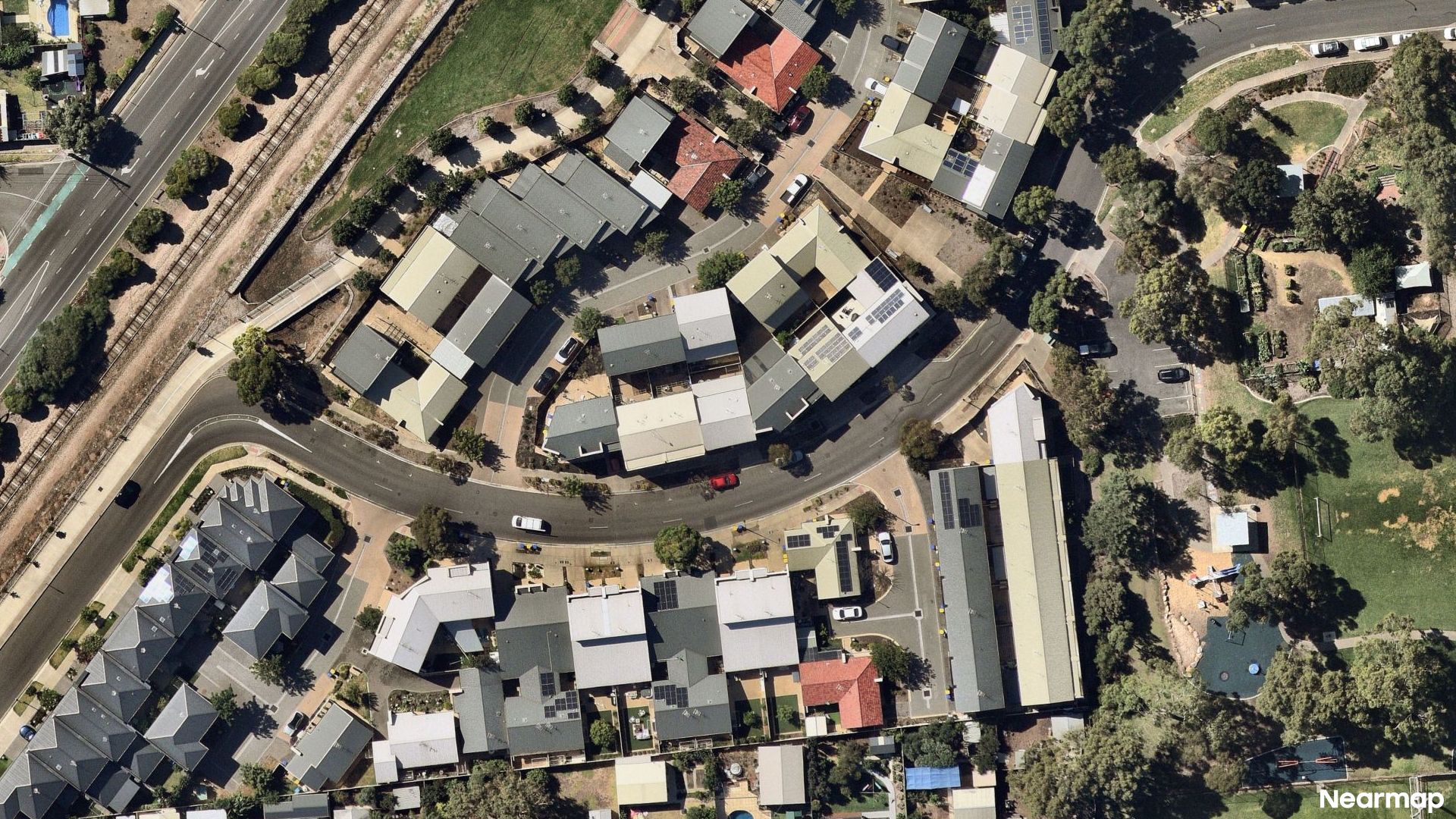 Vertical aerial view