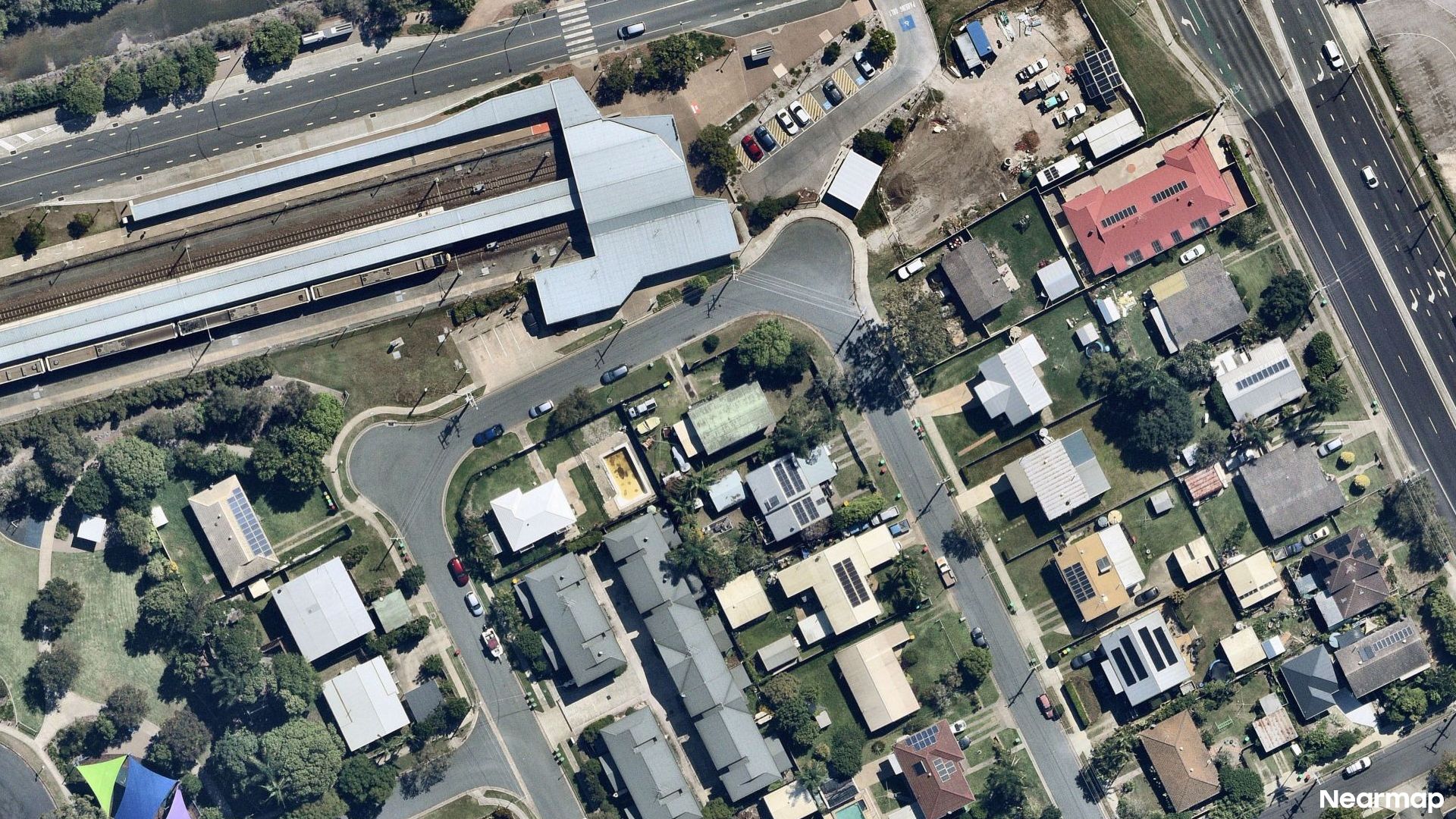 Vertical aerial view