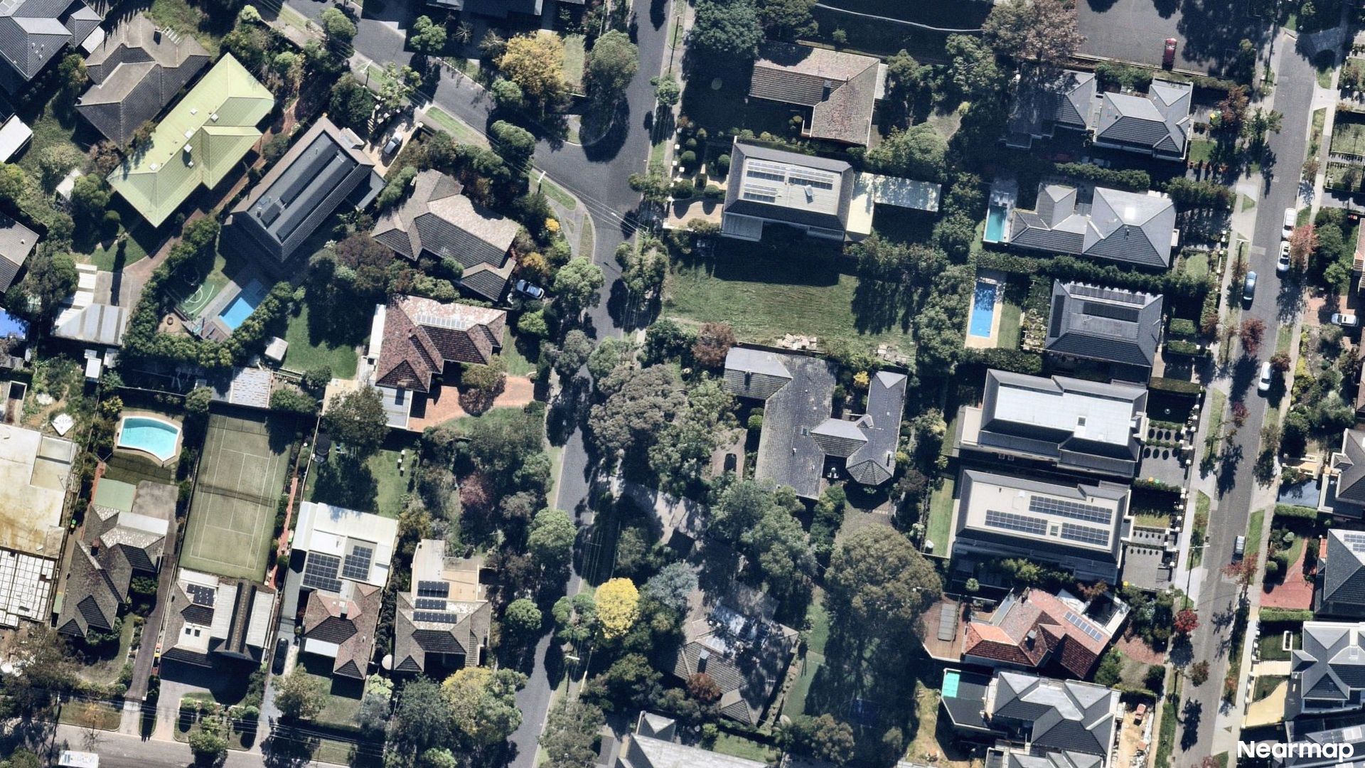 Vertical aerial view