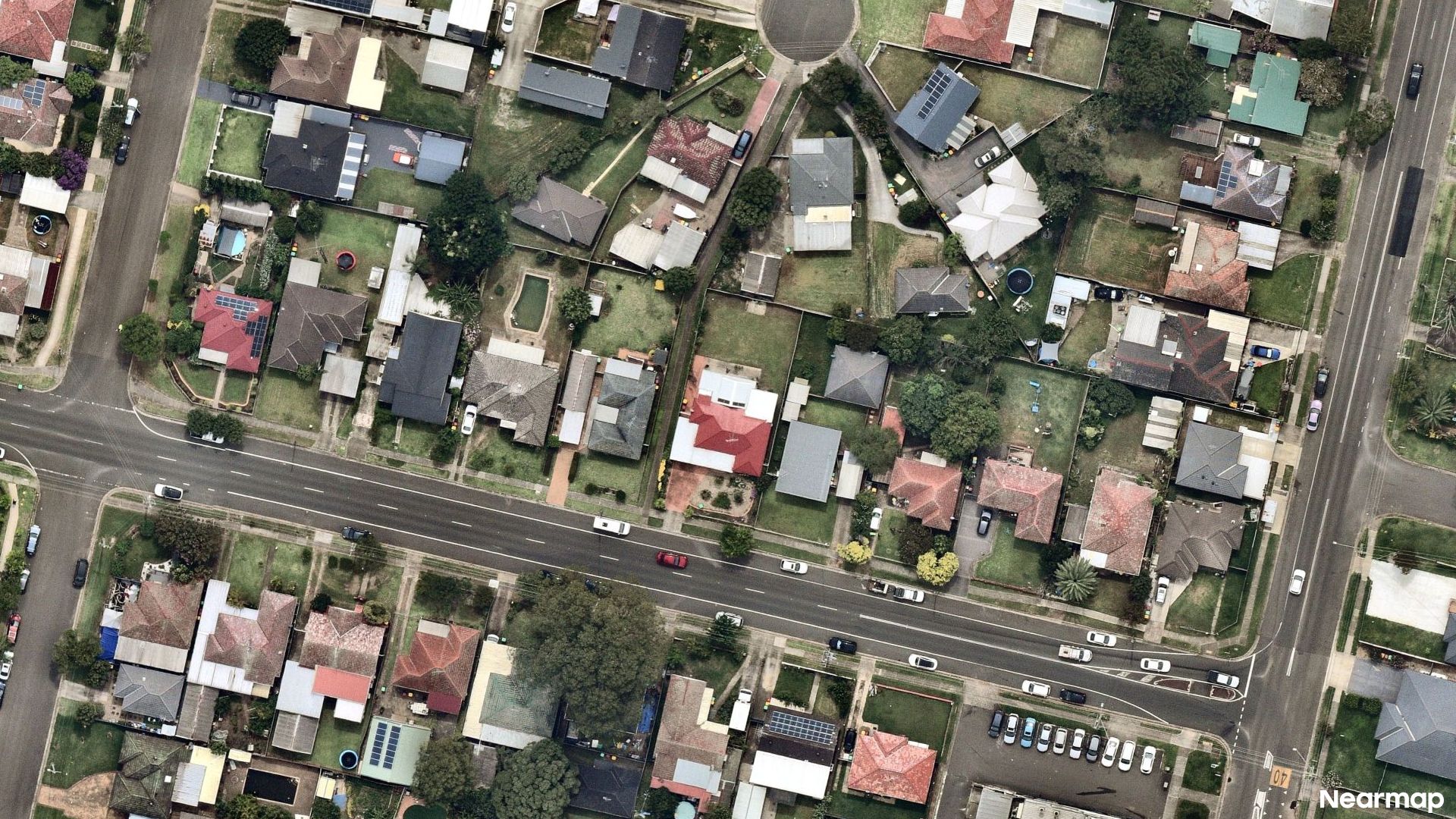 Vertical aerial view