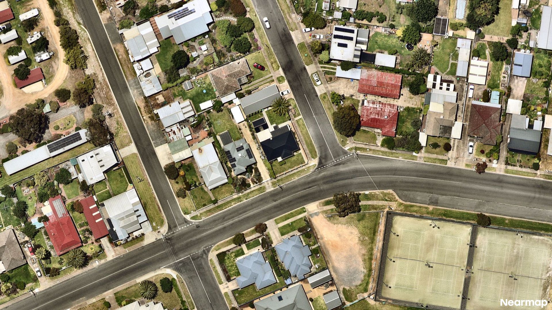 Vertical aerial view
