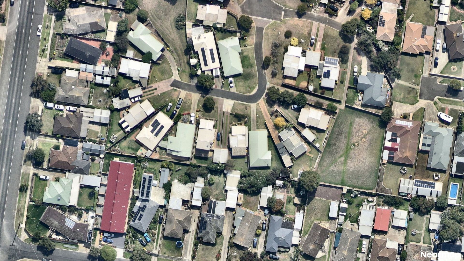 Vertical aerial view