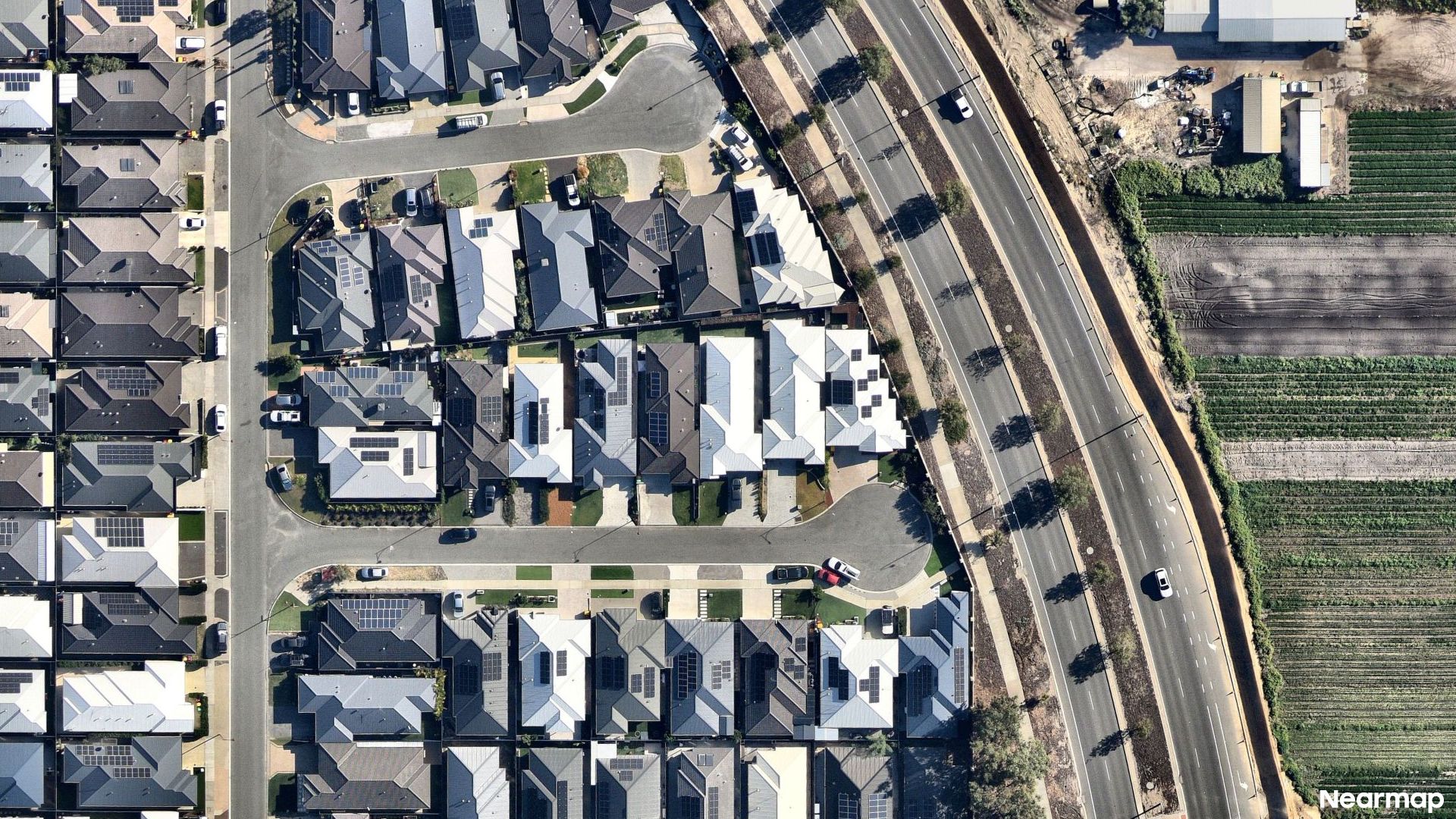 Vertical aerial view