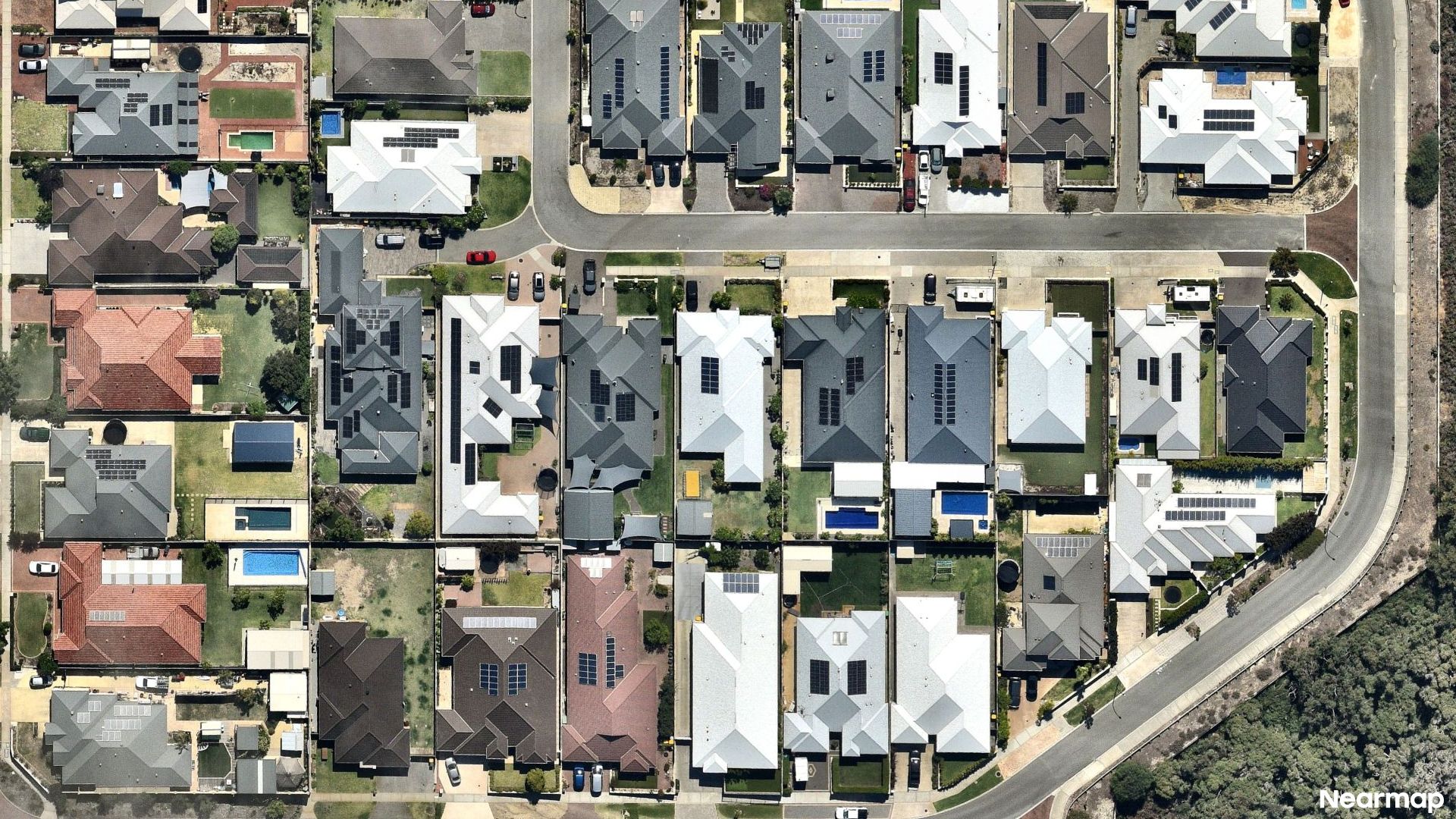 Vertical aerial view