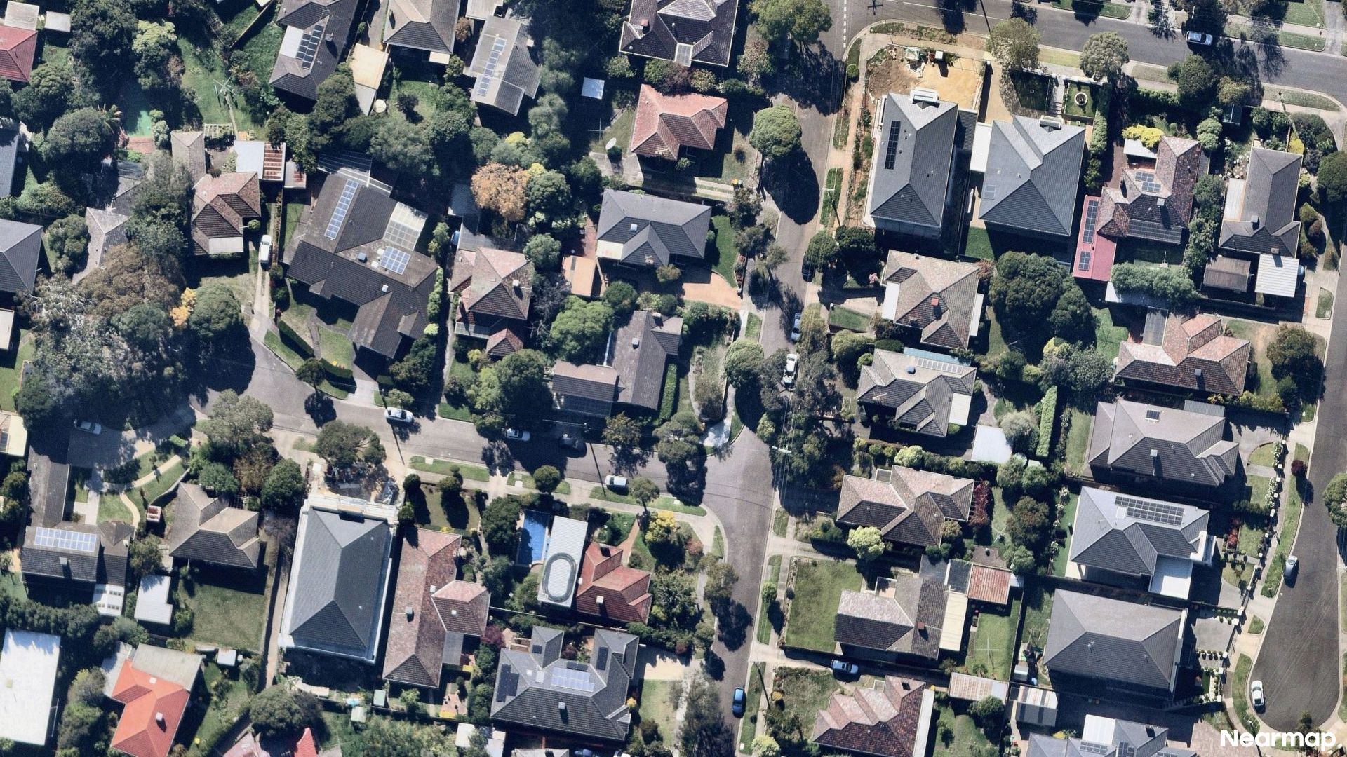 Vertical aerial view