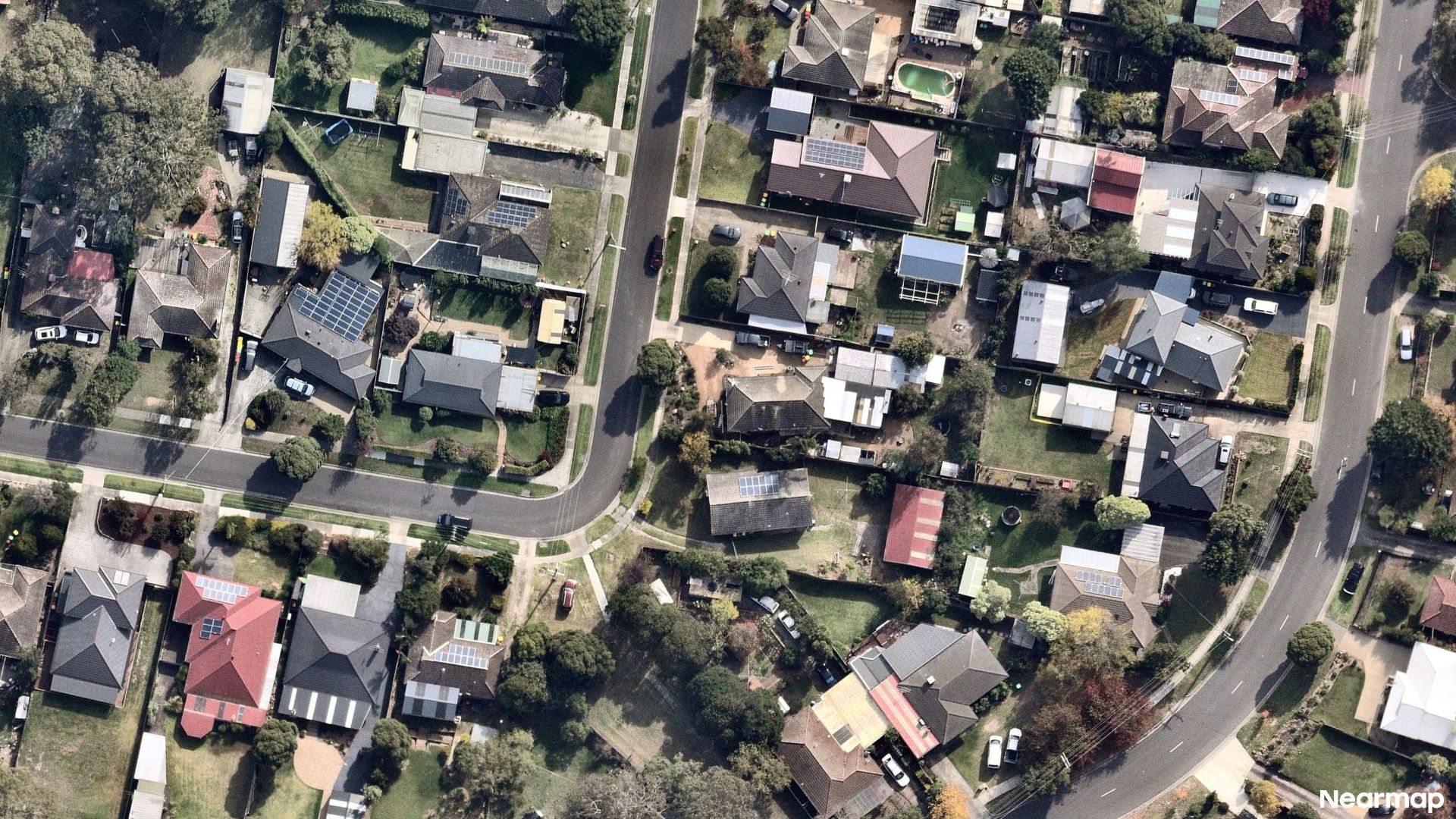 Vertical aerial view