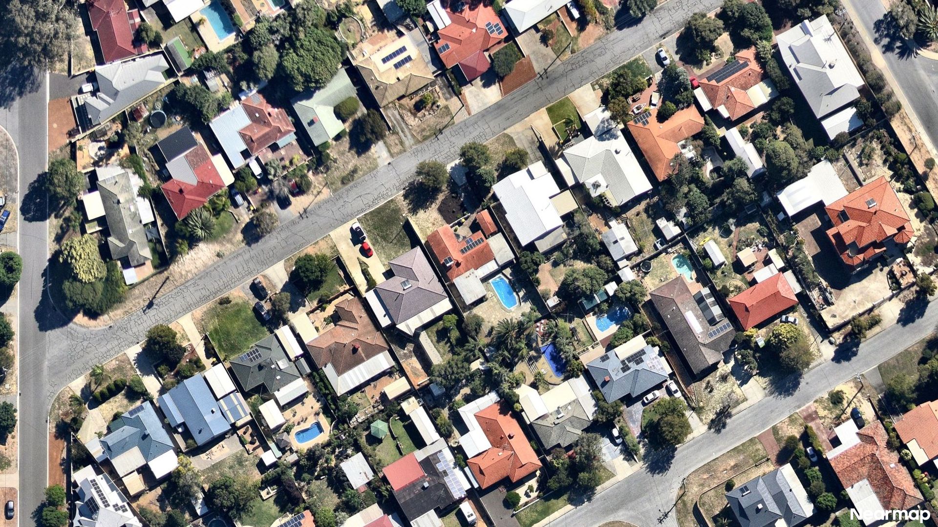 Vertical aerial view