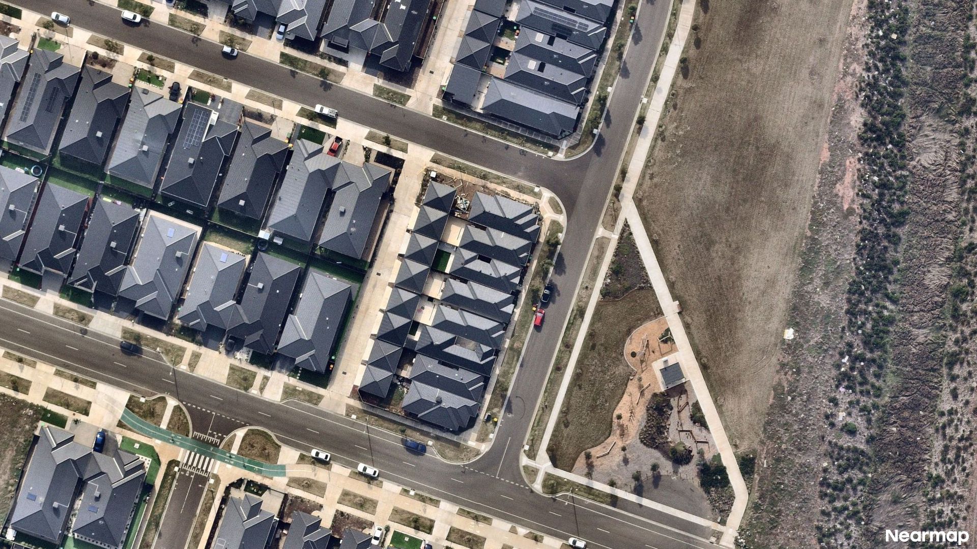 Vertical aerial view