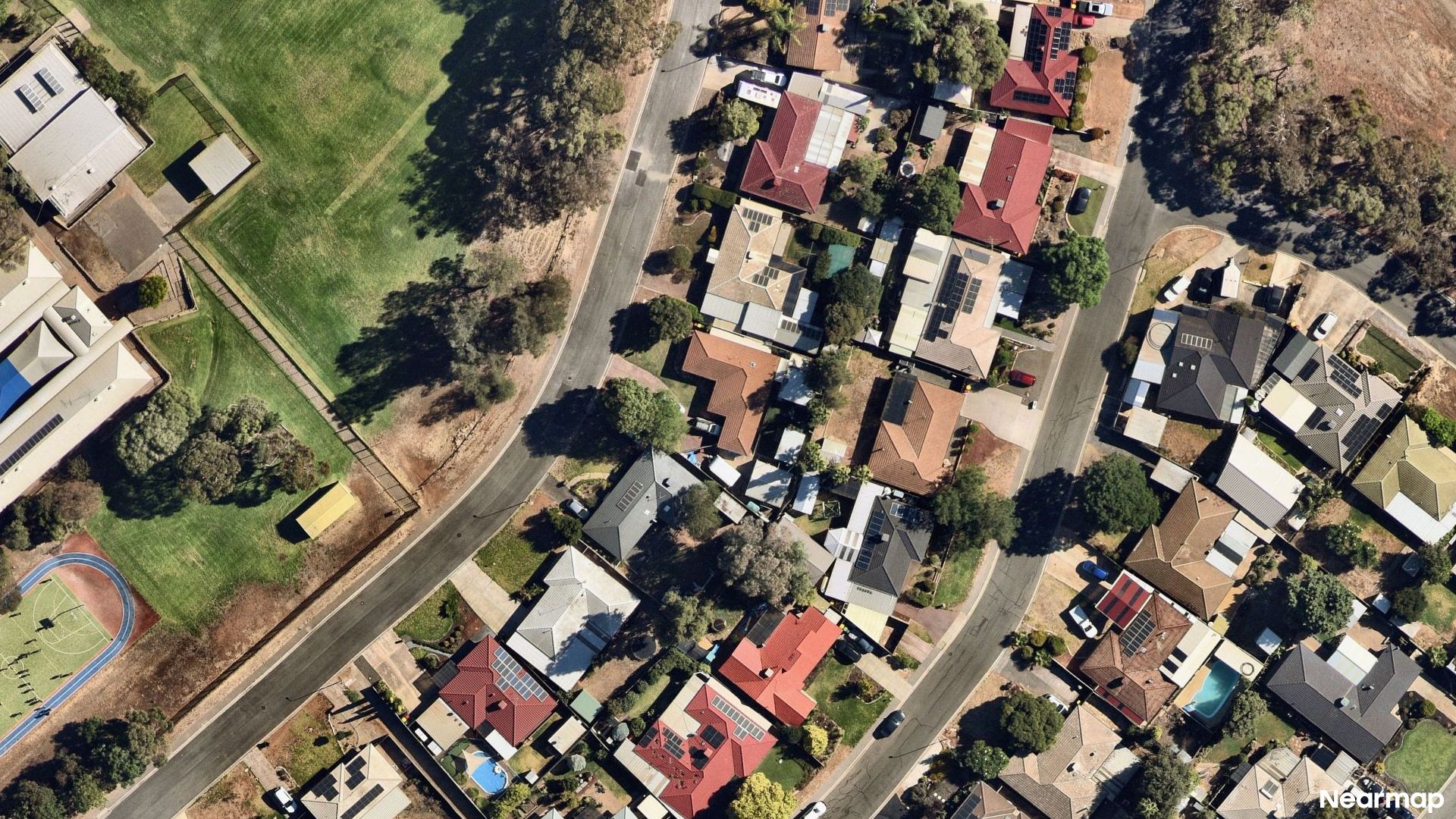 Vertical aerial view