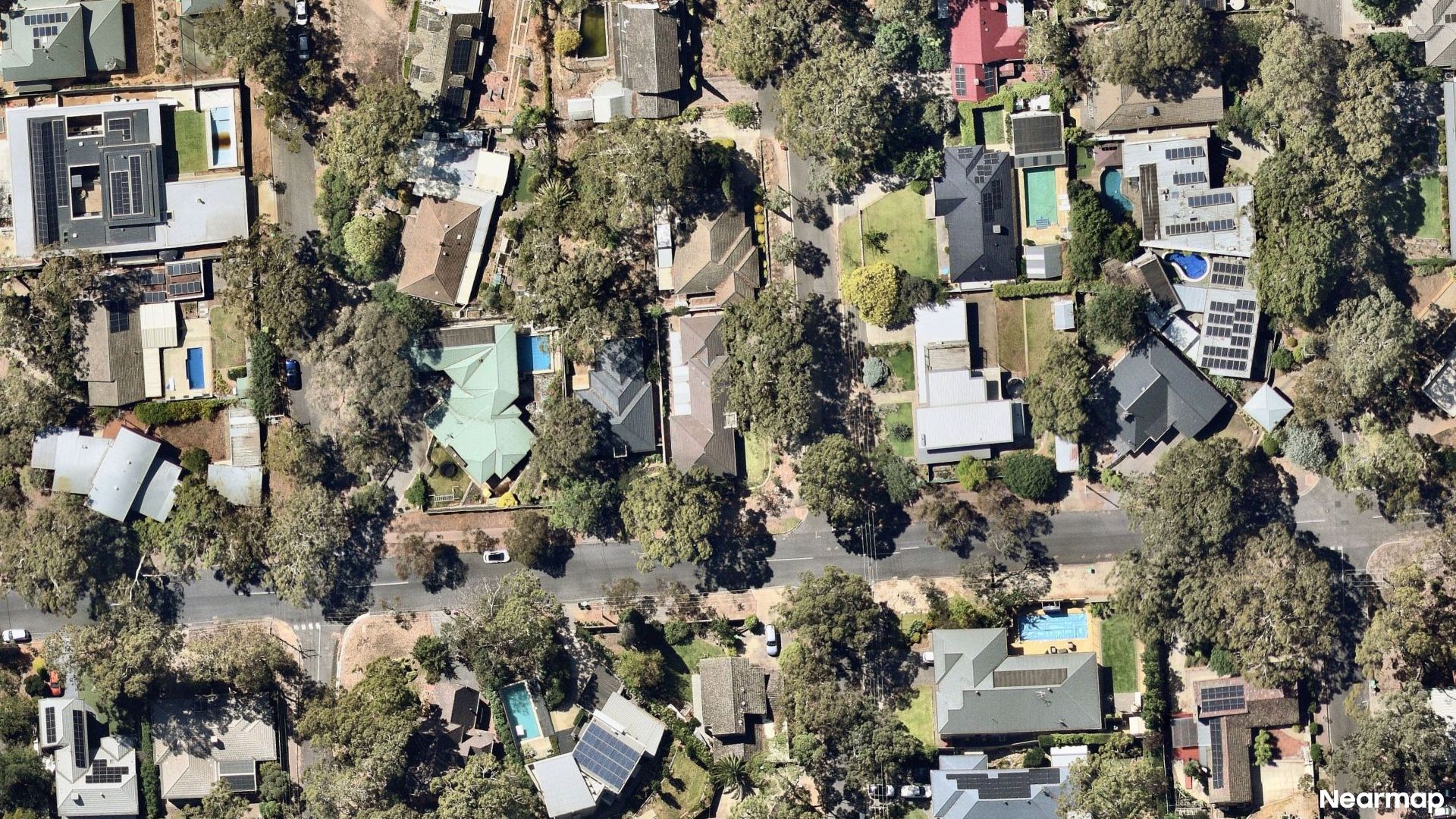 Vertical aerial view