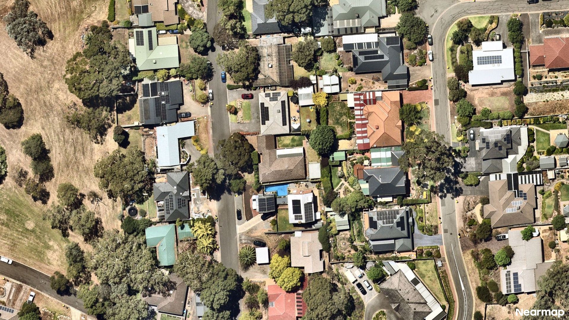 Vertical aerial view
