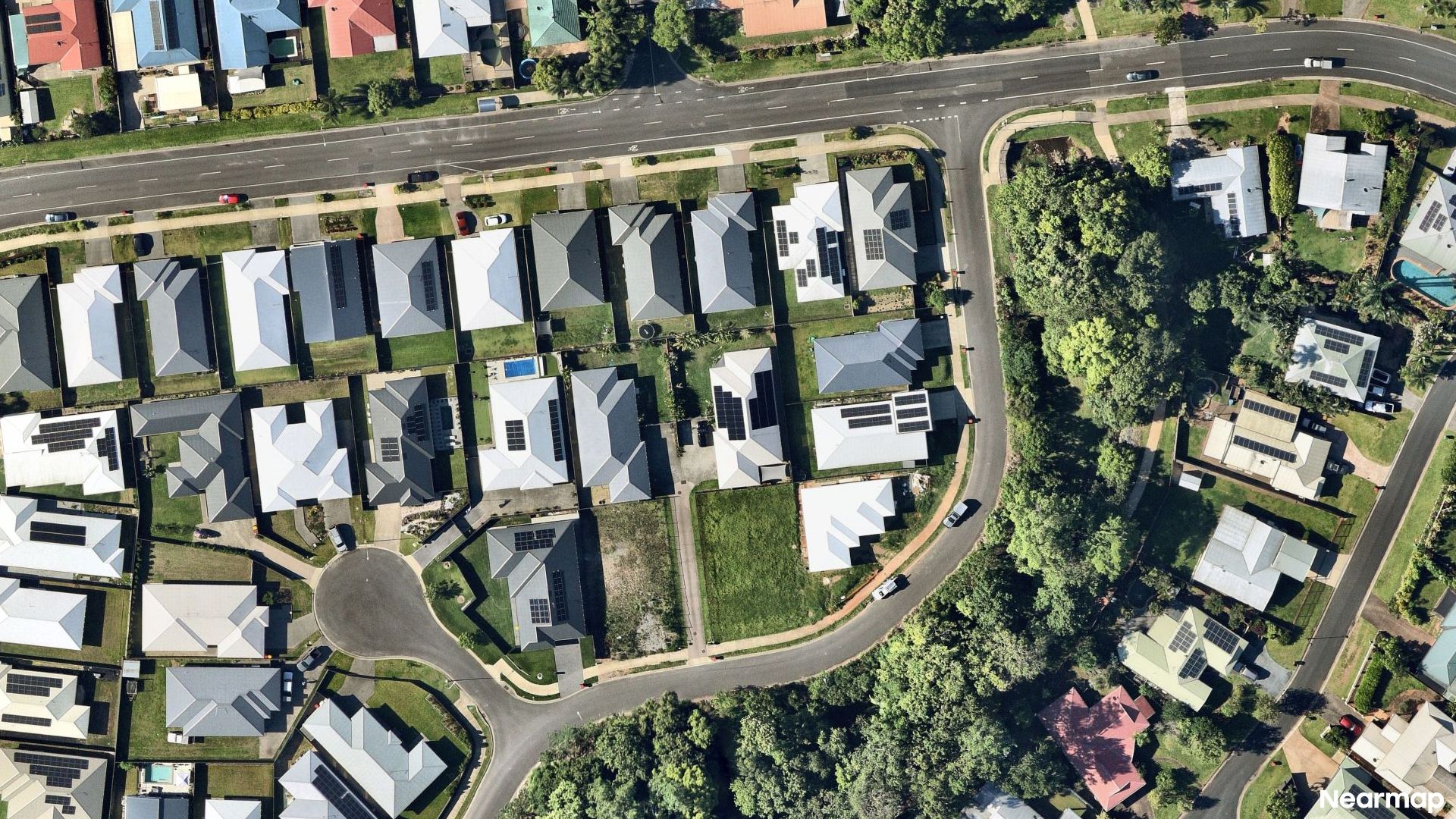 Vertical aerial view