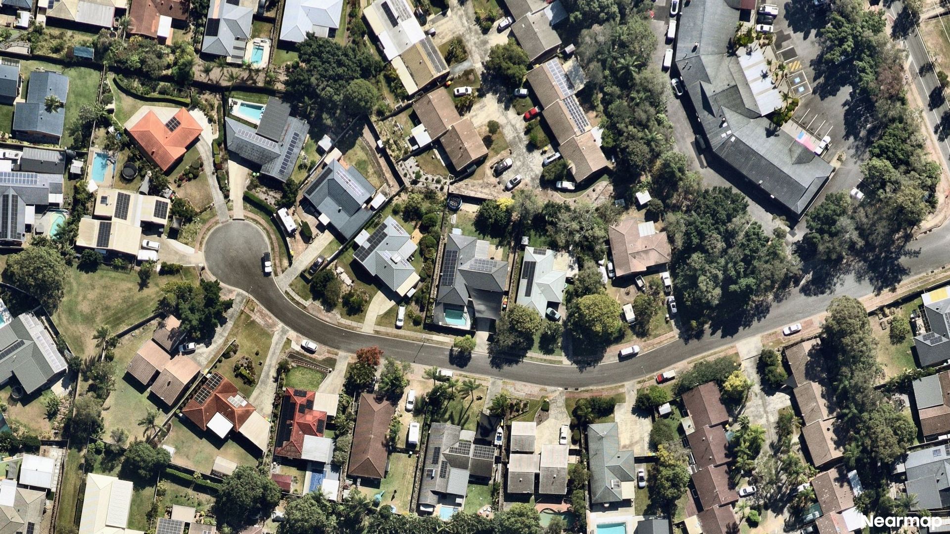 Vertical aerial view