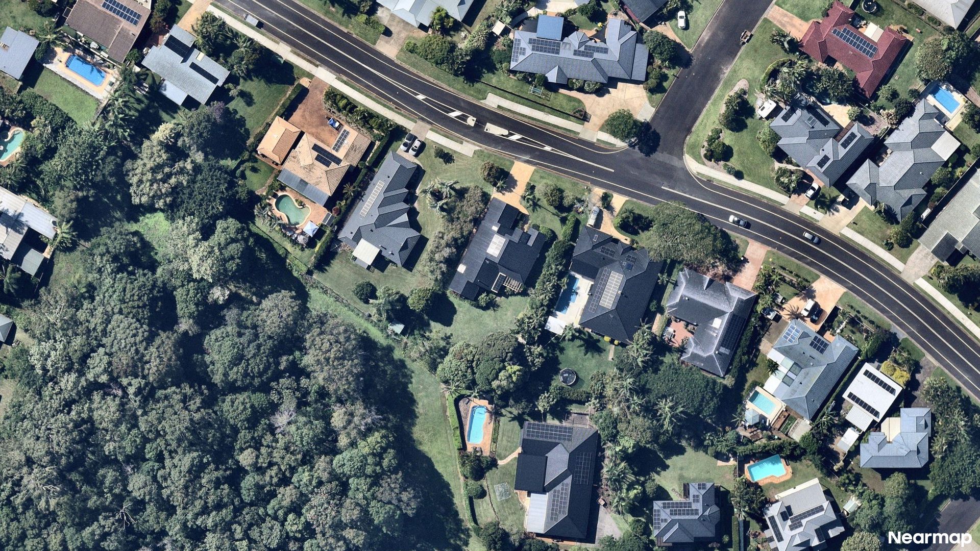 Vertical aerial view